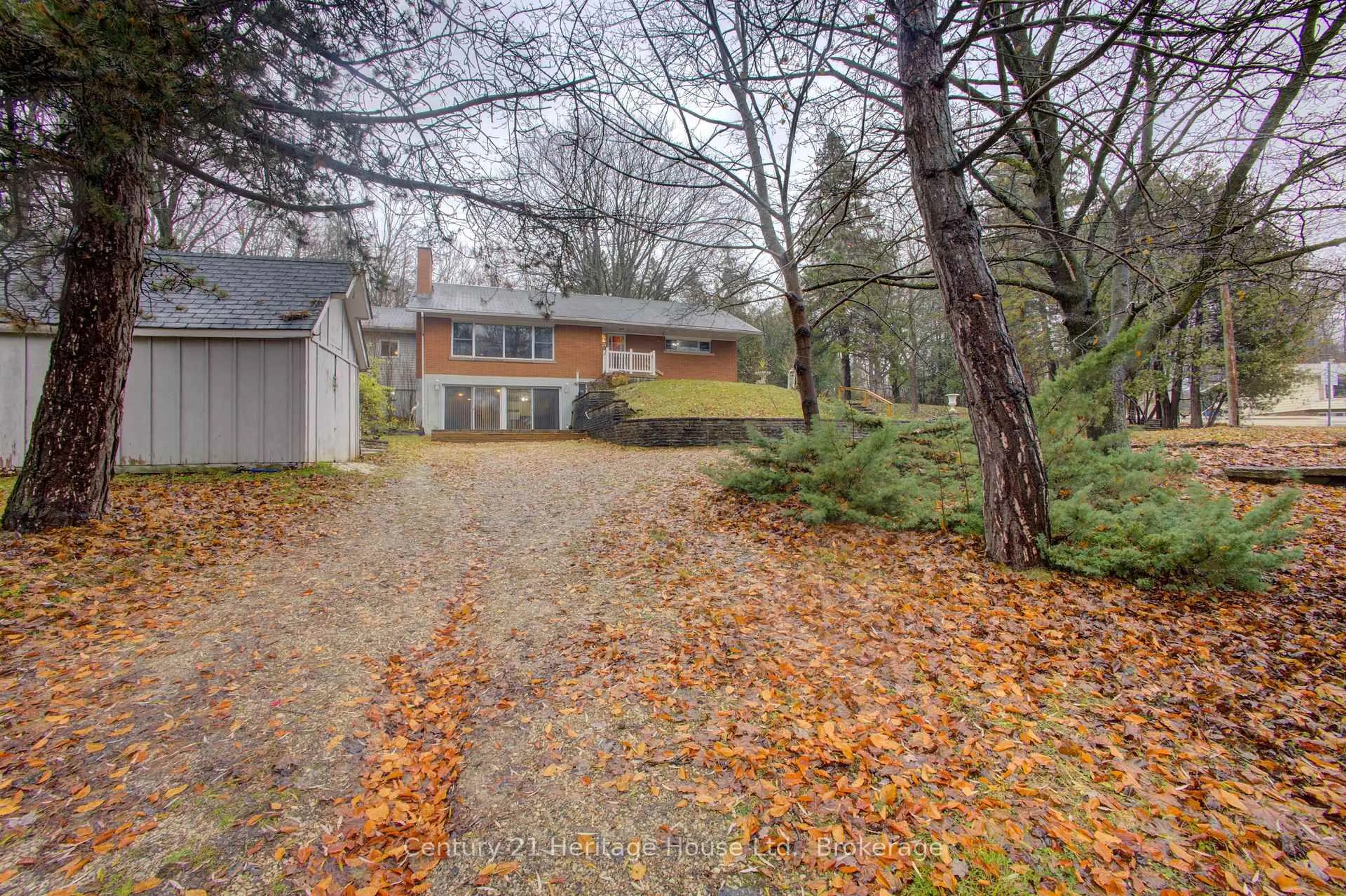 A pic from outside/outdoor area/front of a property/back of a property/a pic from drone, street for 252 Durham Rd, West Grey Ontario N0G 1R0