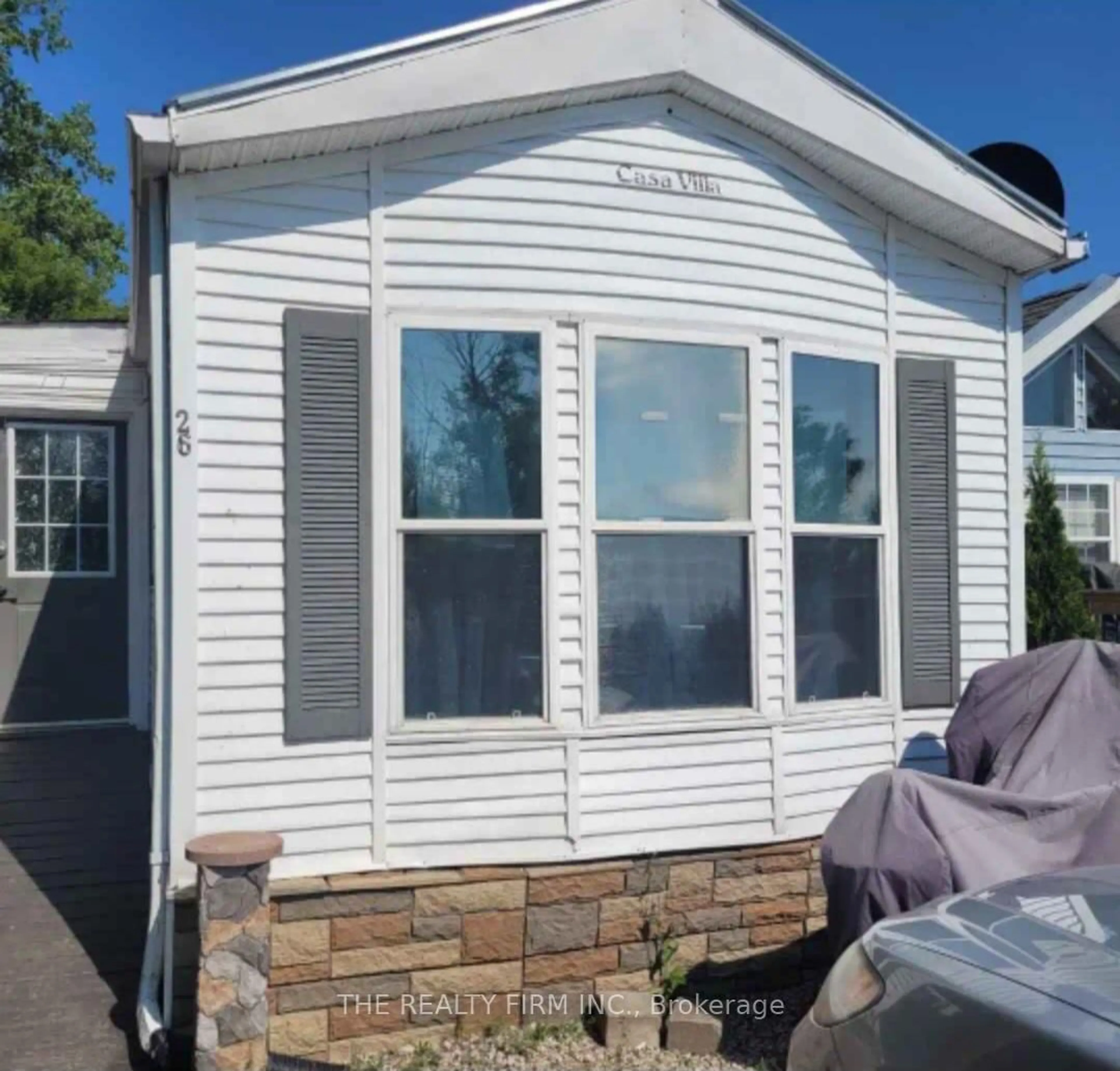 Home with vinyl exterior material, street for 79681 Bluewater Highway #26, Central Huron Ontario N7A 3X8