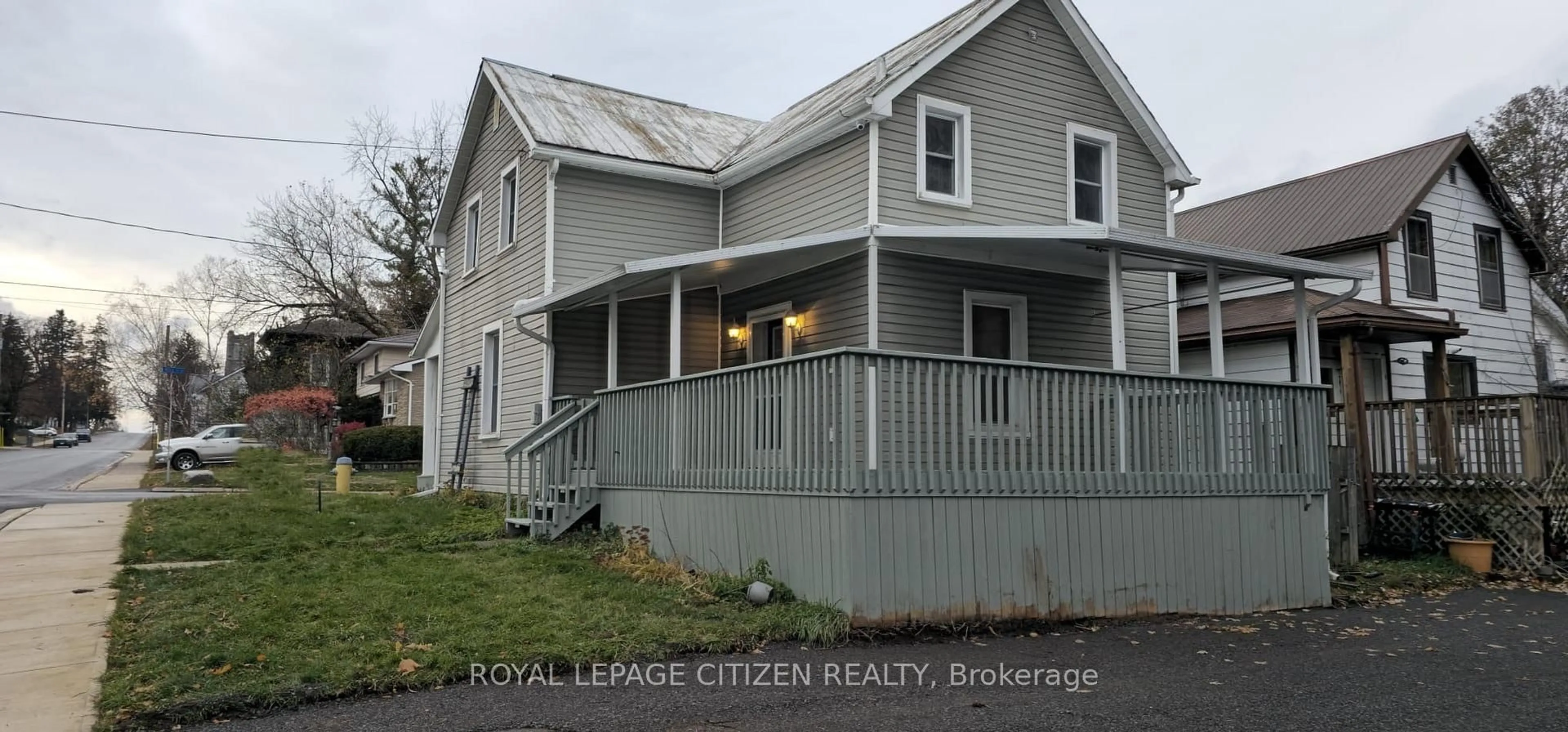 Home with vinyl exterior material, street for 92 Mill St, Greater Napanee Ontario K7R 1X9