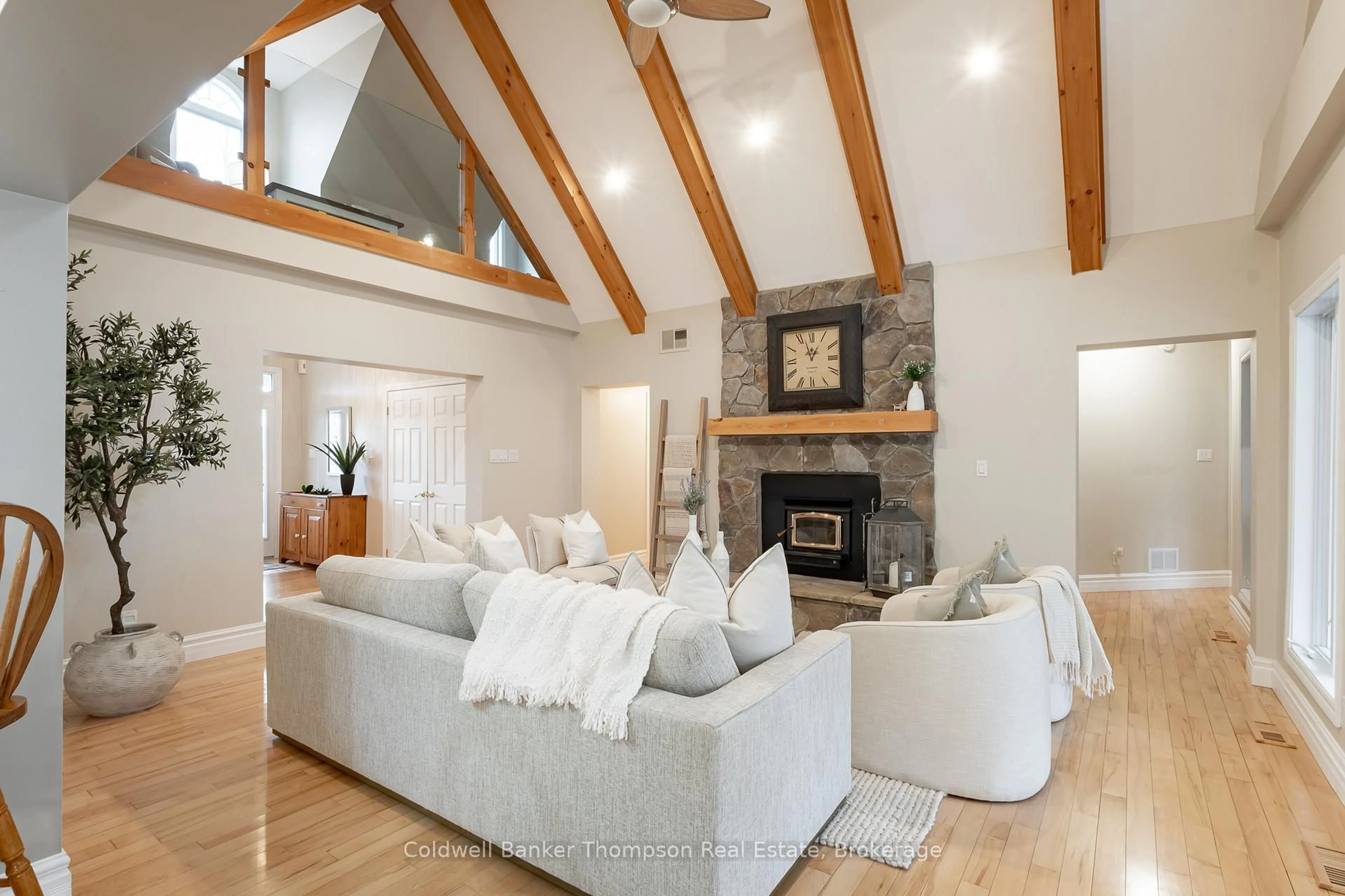 Living room with furniture, unknown for 1259 Golf Course Rd, Lake of Bays Ontario P1H 2J6