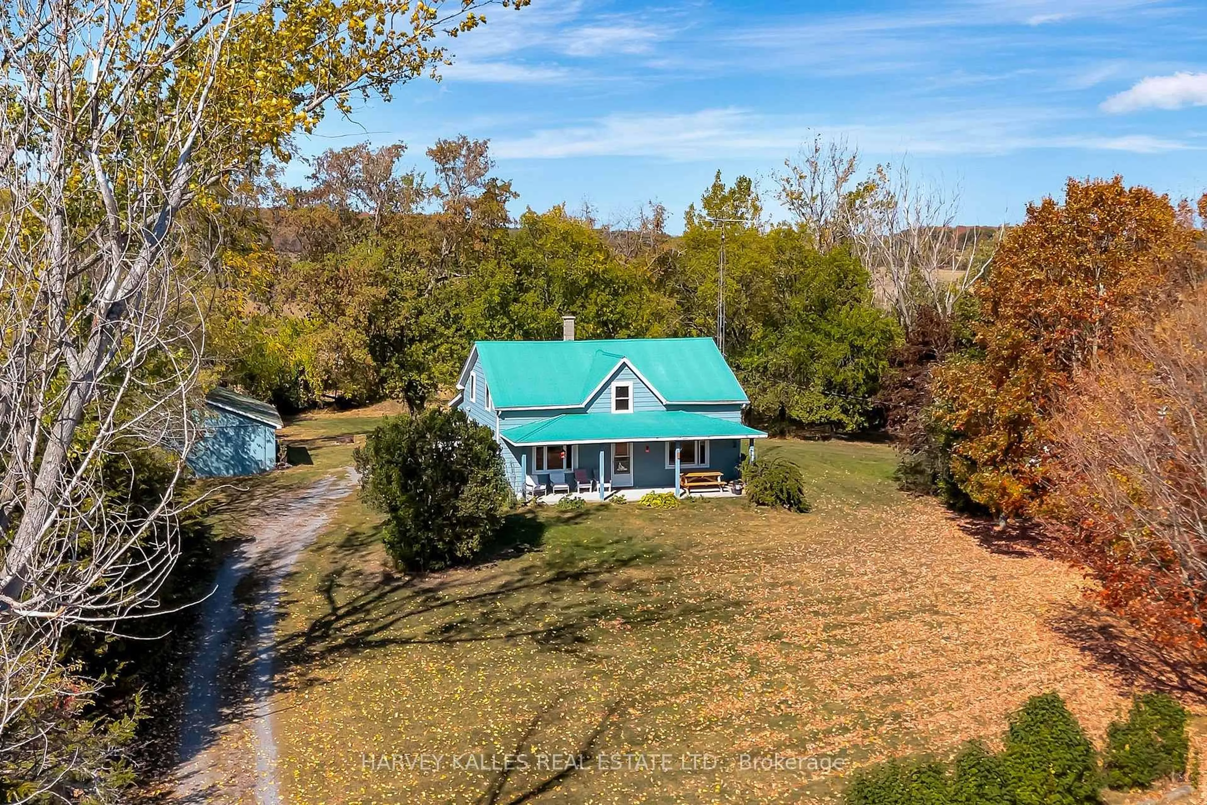 A pic from outside/outdoor area/front of a property/back of a property/a pic from drone, water/lake/river/ocean view for 4427 County Rd #8, Prince Edward County Ontario K0K 2T0