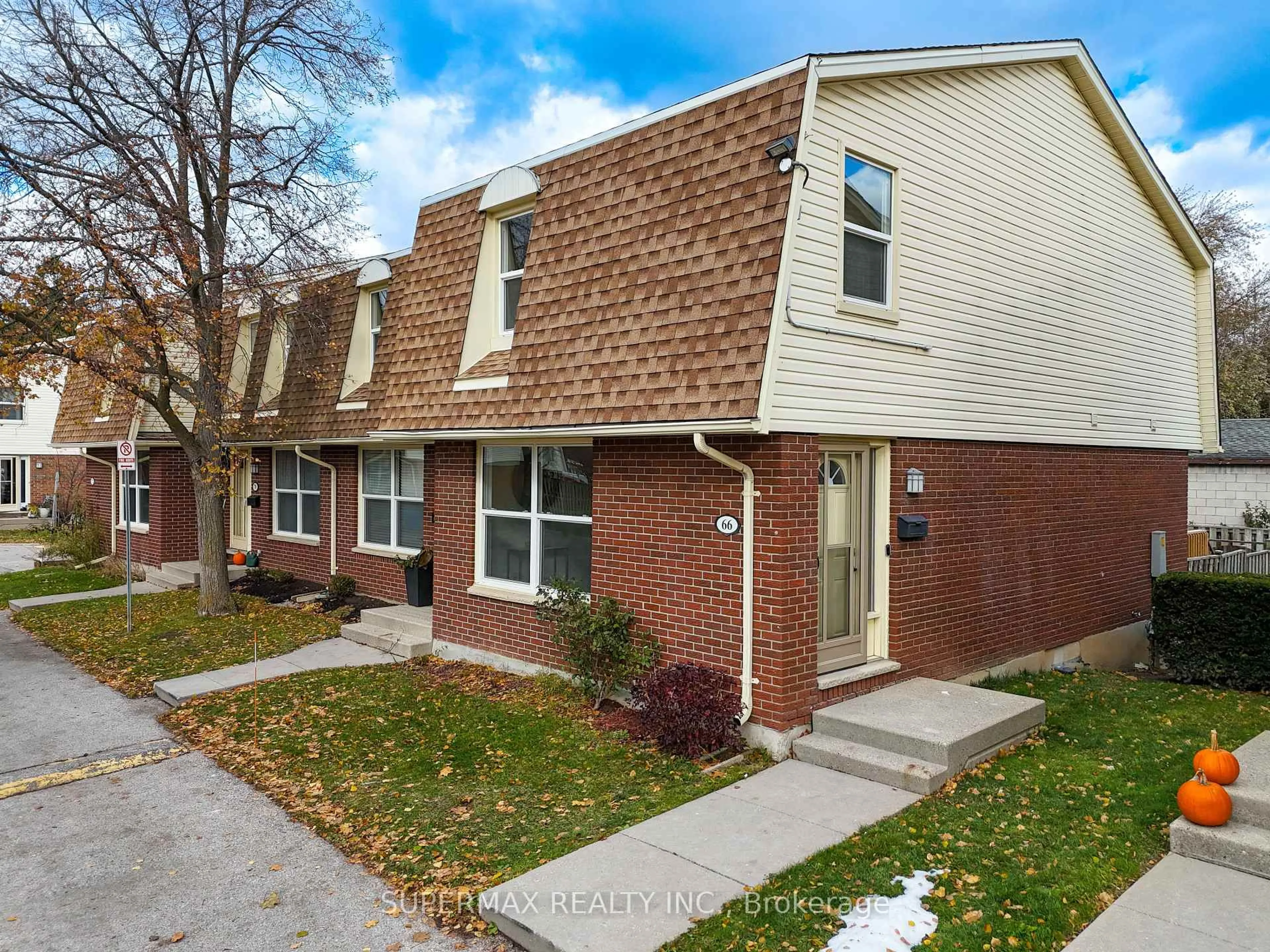 Home with brick exterior material, street for 92 Stroud Cres #66, London South Ontario N6E 1Y8