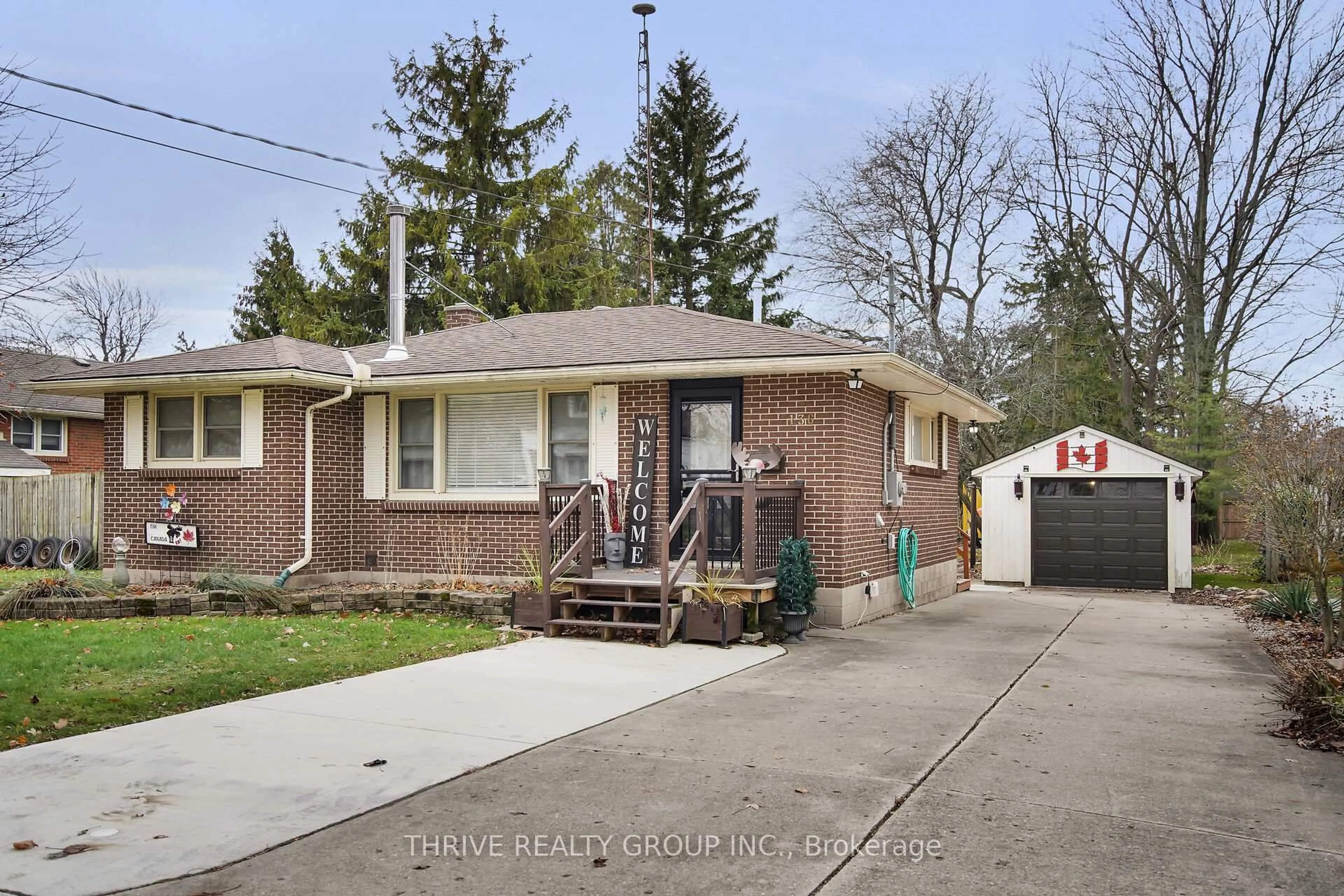 Home with brick exterior material, street for 136 Victoria St, Southwest Middlesex Ontario N0L 1M0