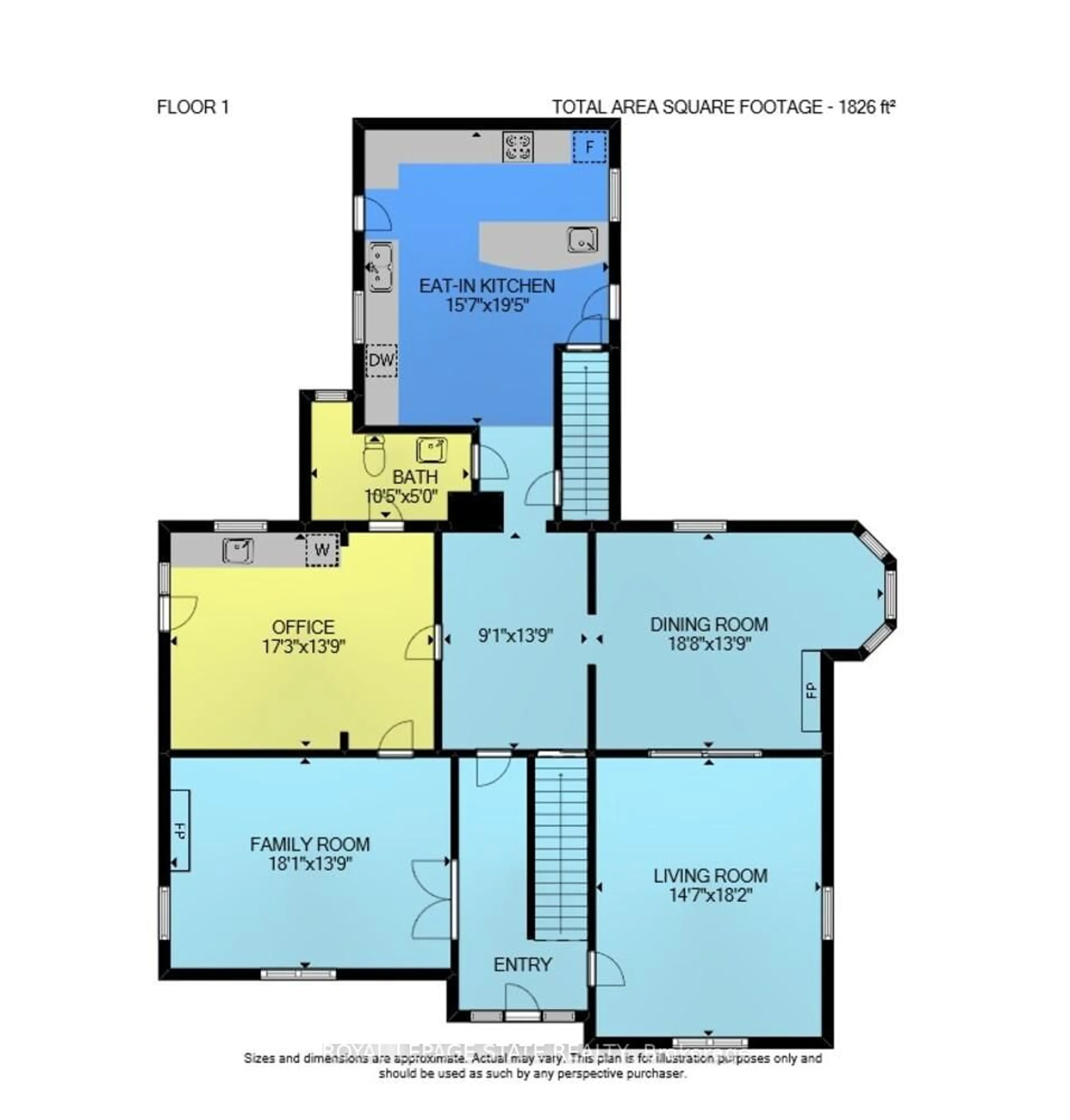 Floor plan for 262 Main St, Grimsby Ontario L3M 1S4