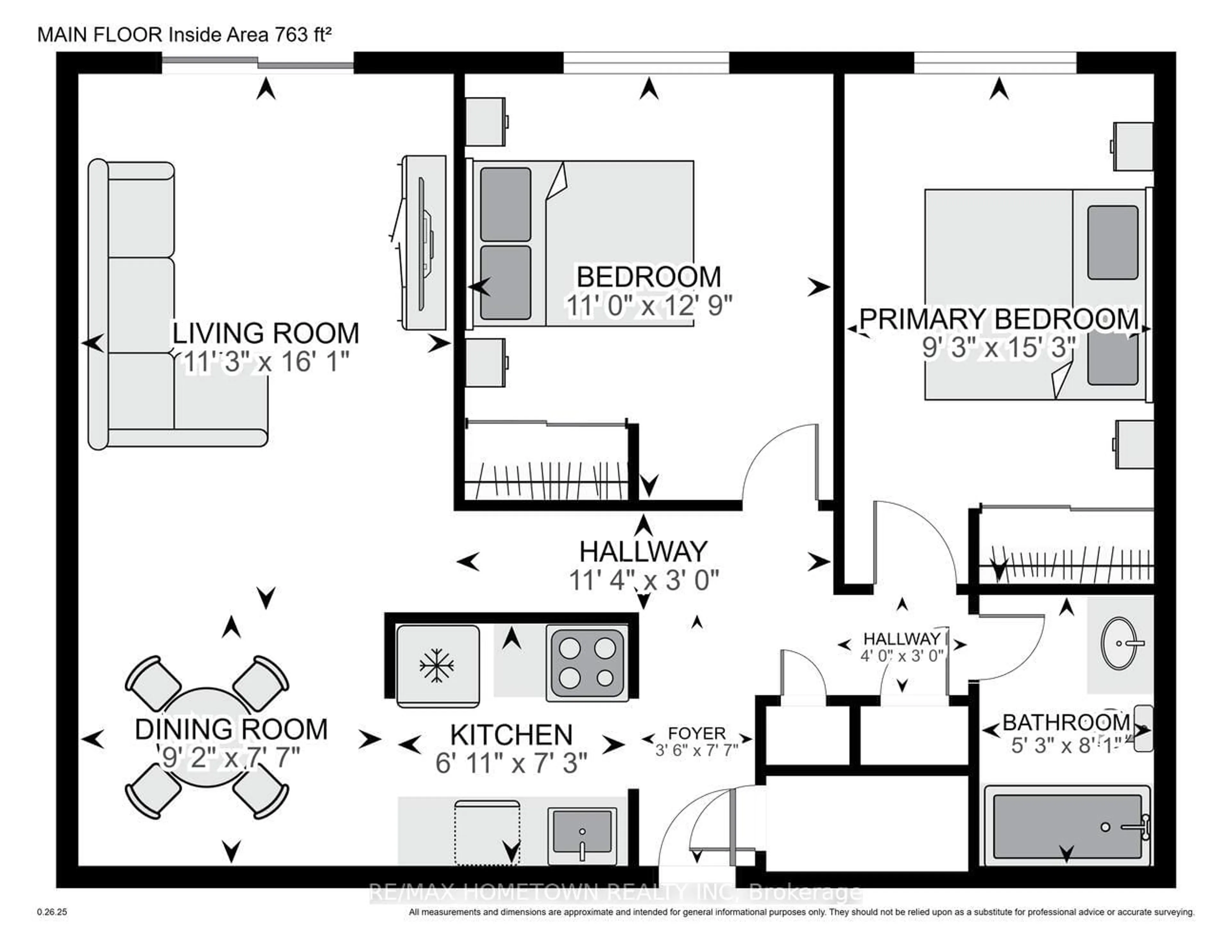 Floor plan for 6 Charlotte Pl #17, Brockville Ontario K6V 6T4