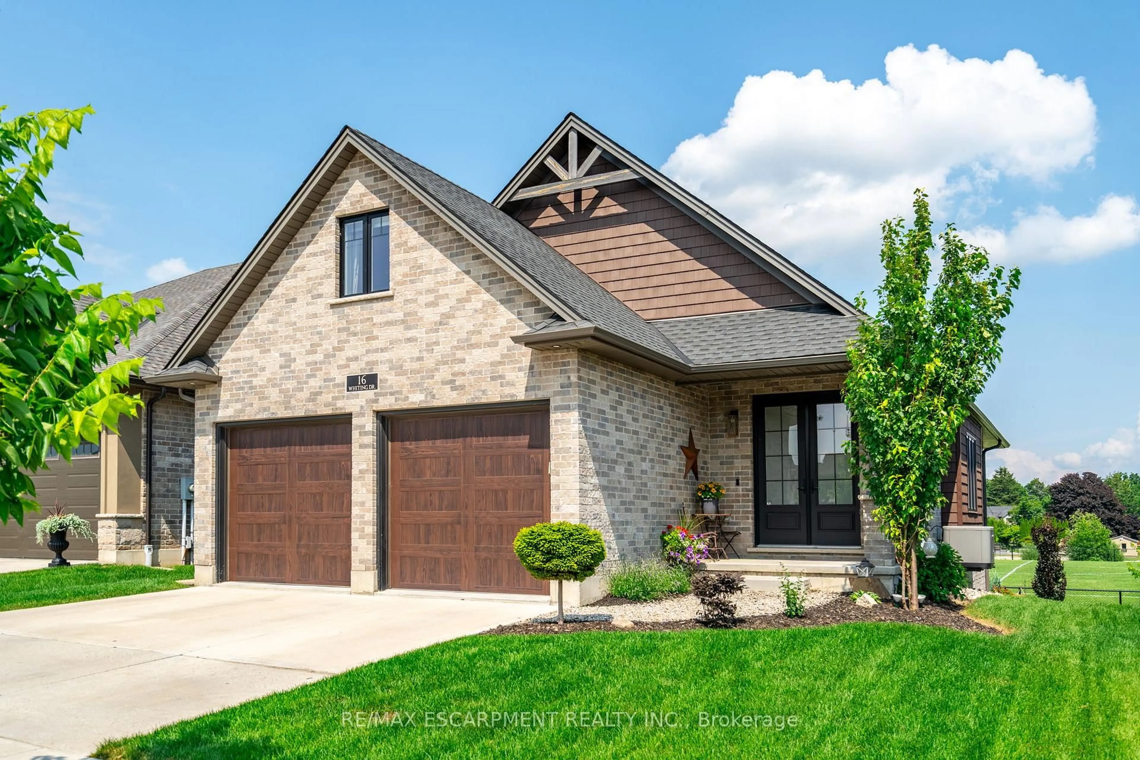 Home with brick exterior material, street for 16 Whiting Dr, Brant Ontario N3L 0B2