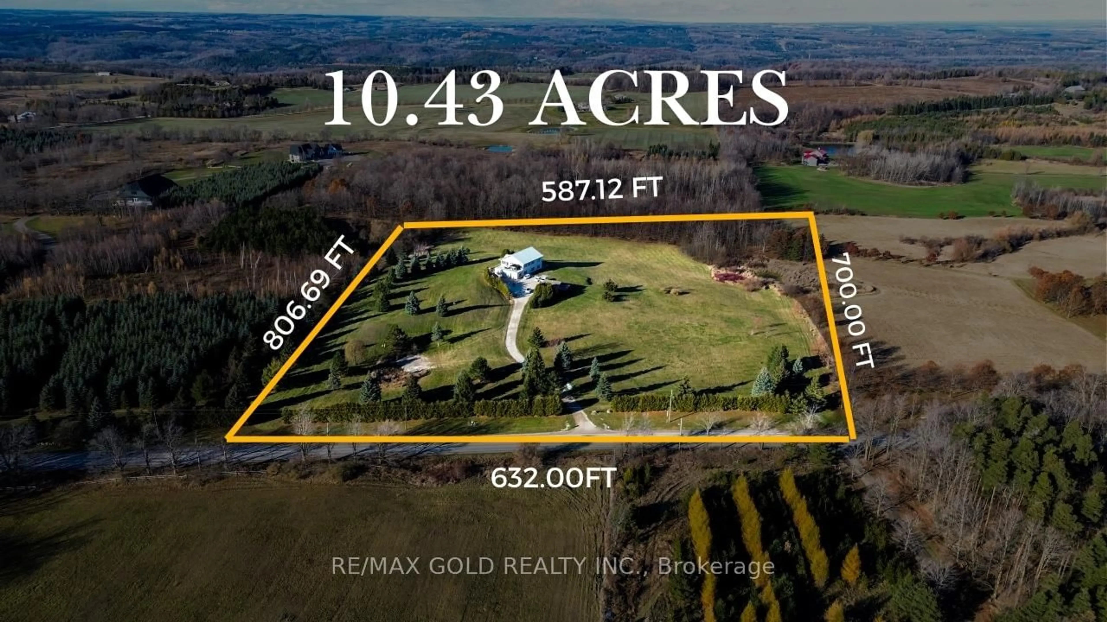 A pic from outside/outdoor area/front of a property/back of a property/a pic from drone, street for 248203 5 Sideroad Rd, Mono Ontario L9W 6L1