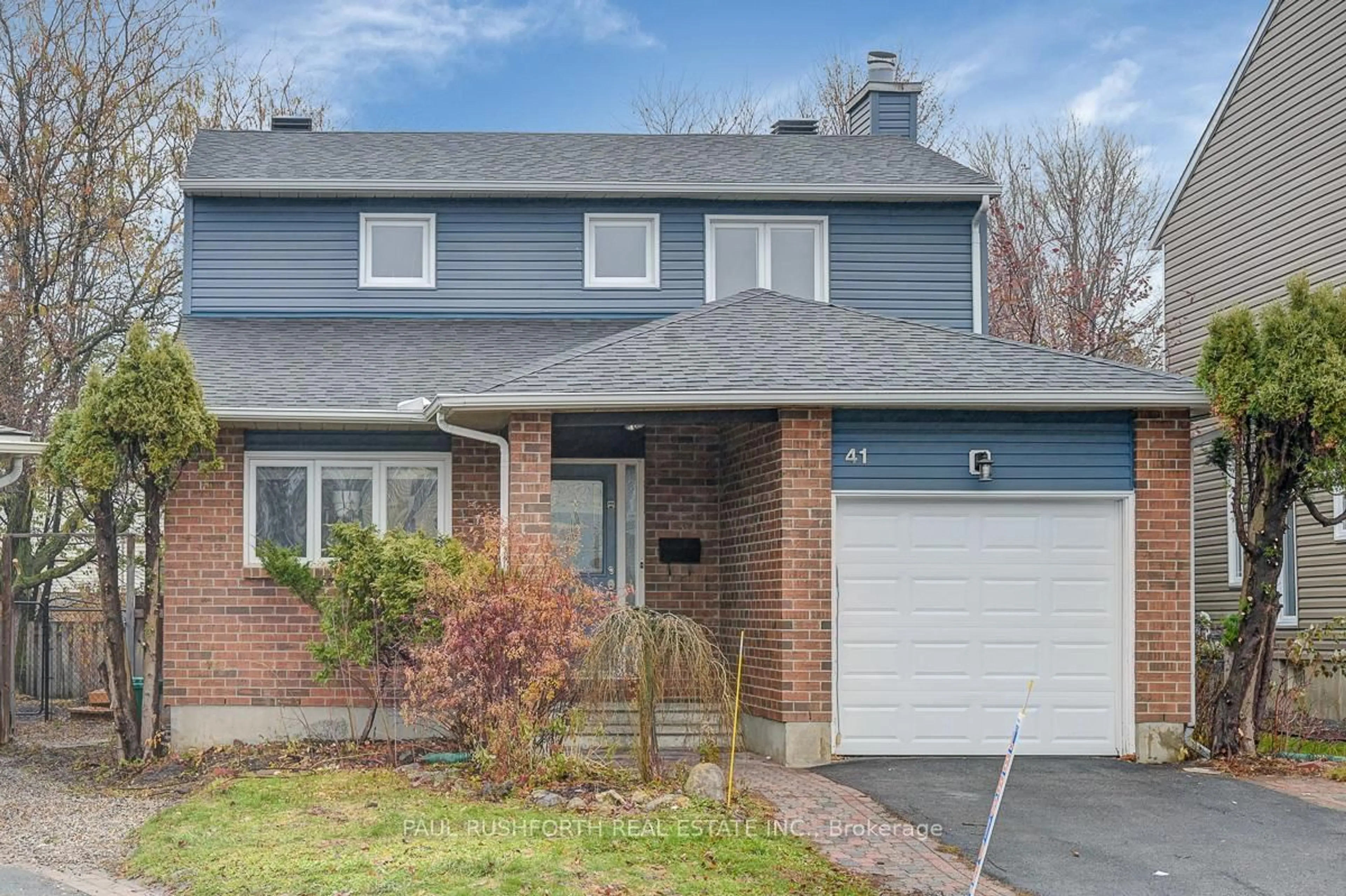Home with brick exterior material, street for 41 Rastila Cres, Ottawa Ontario K1T 2C5