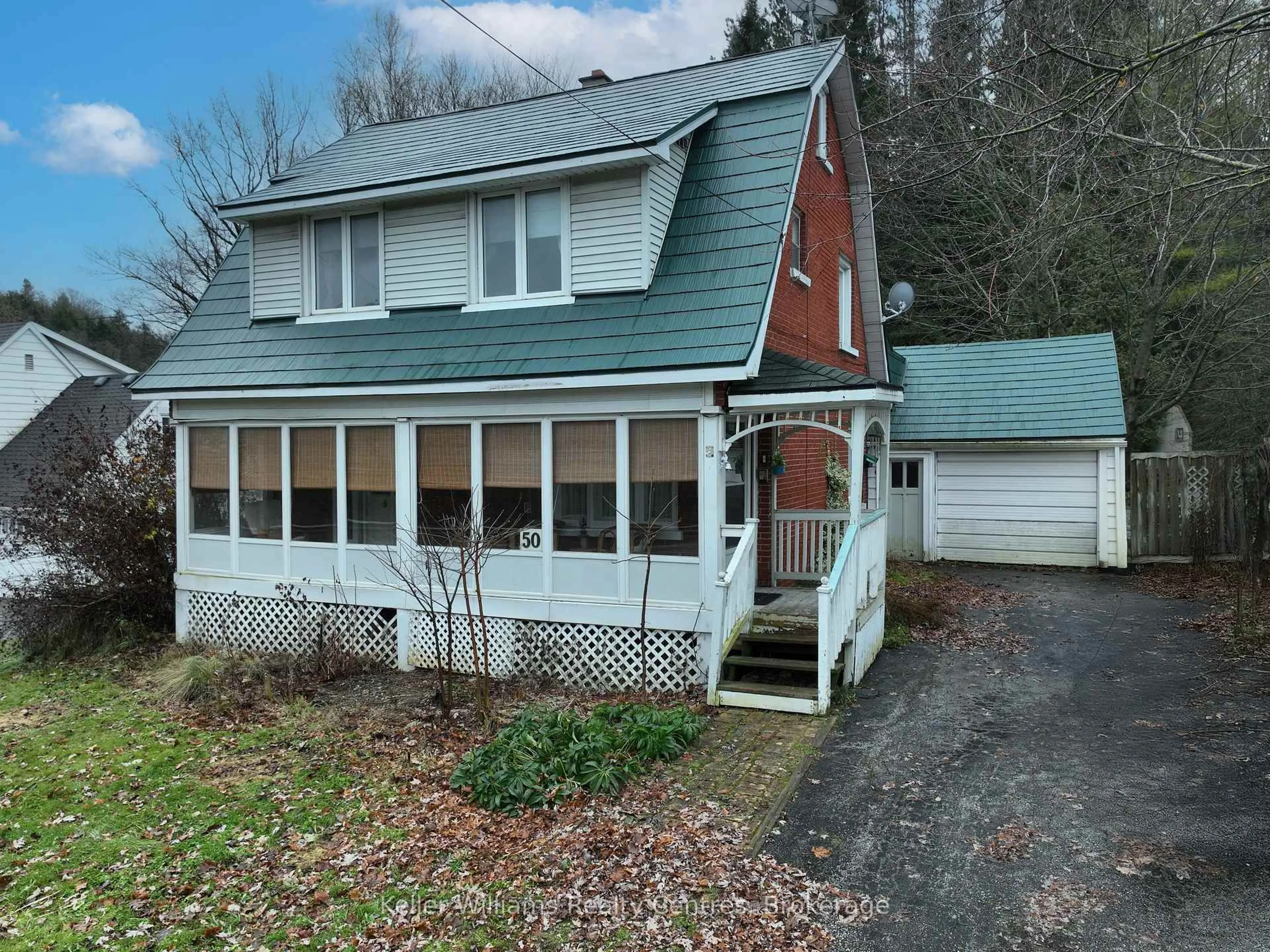 A pic from outside/outdoor area/front of a property/back of a property/a pic from drone, street for 50 Sydenham Rd, Grey Highlands Ontario N0C 1E0