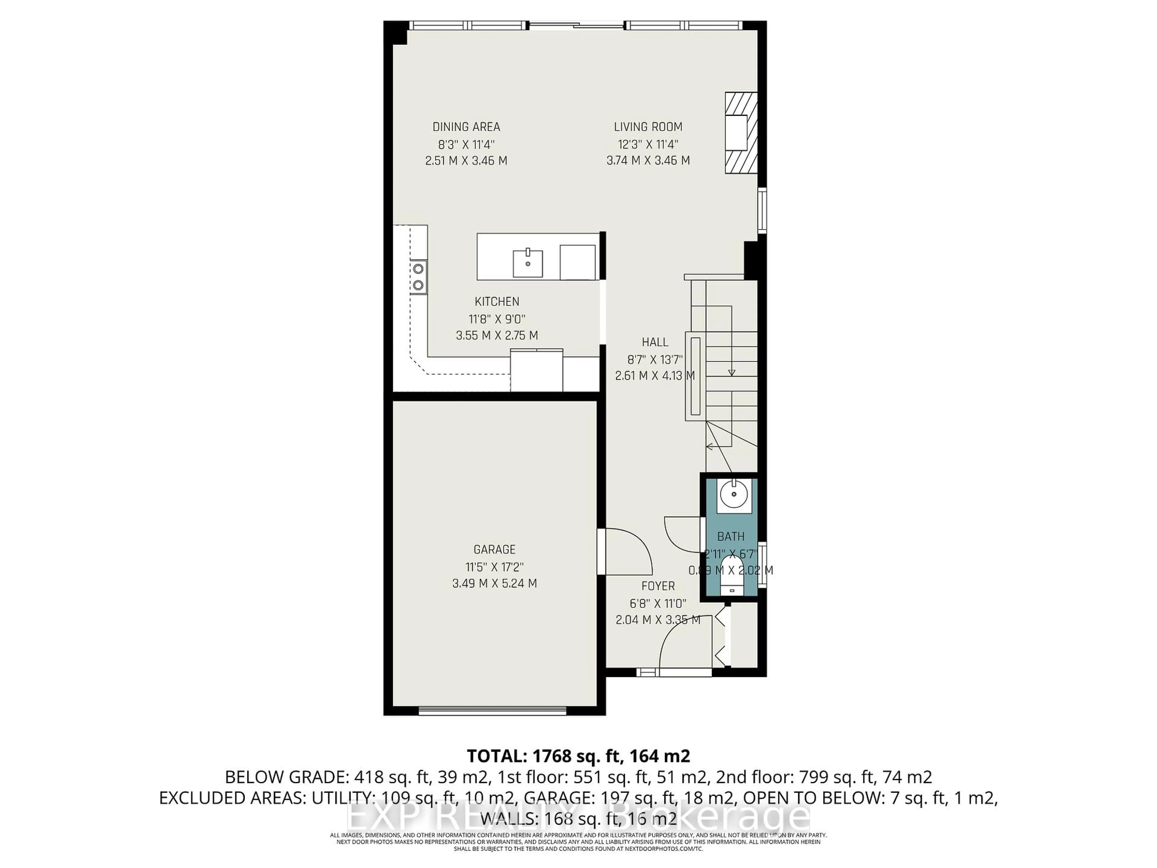 Floor plan for 265 Tewsley Dr, Ottawa Ontario K1V 0Y6