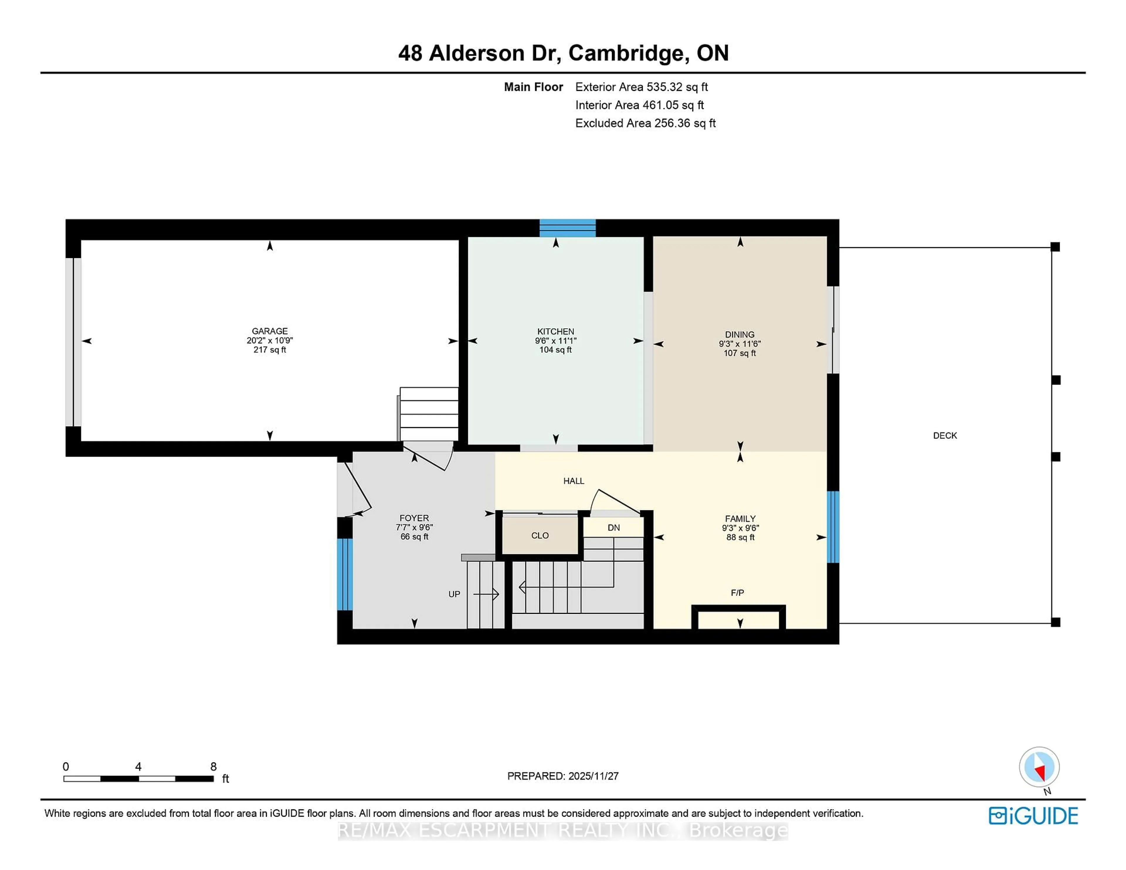 Floor plan for 48 Alderson Dr, Cambridge Ontario N3C 4C4