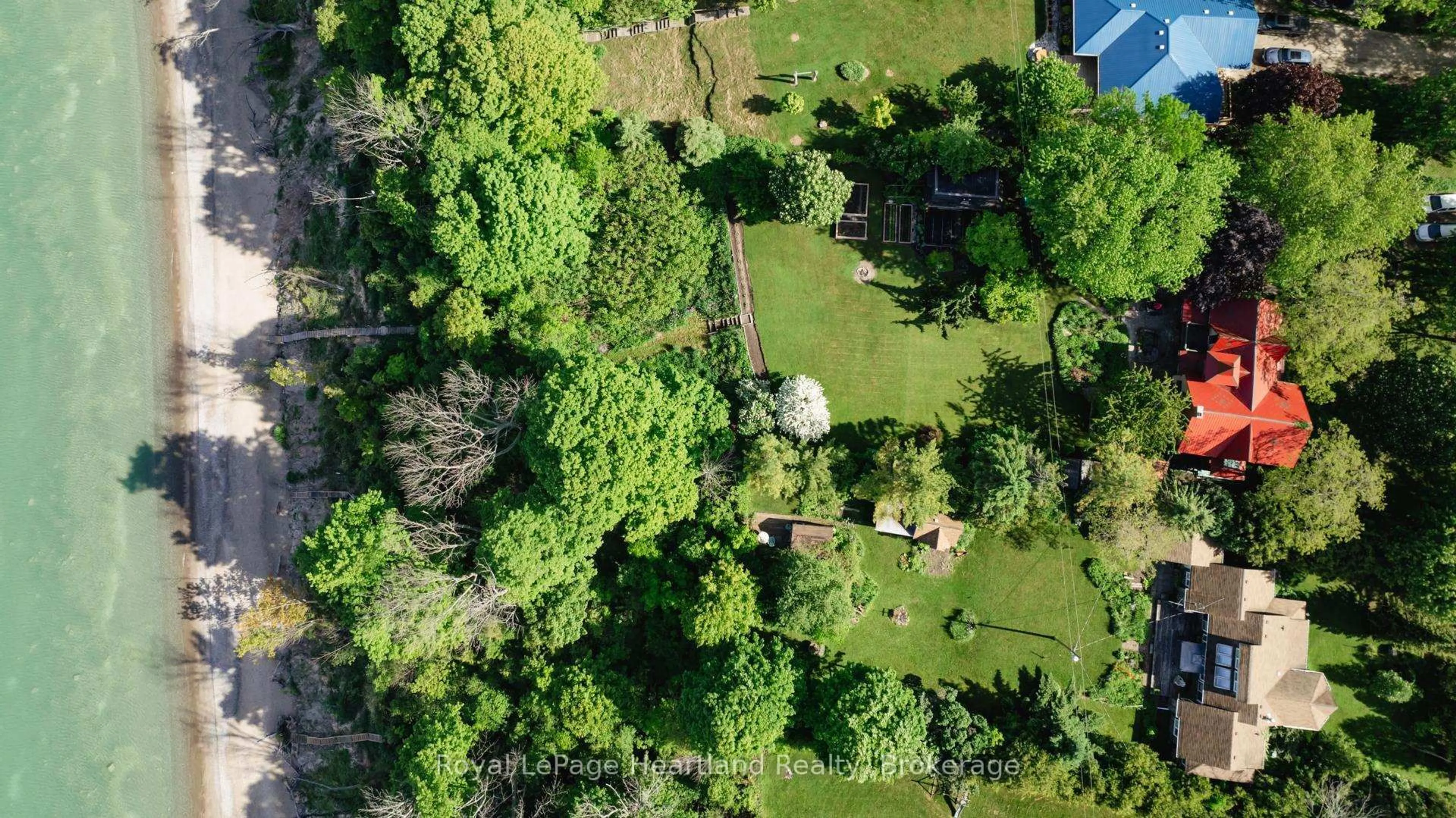 A pic from outside/outdoor area/front of a property/back of a property/a pic from drone, forest/trees view for 85411 MCDONALD Lane, Ashfield-Colborne-Wawanosh Ontario N7A 3X9