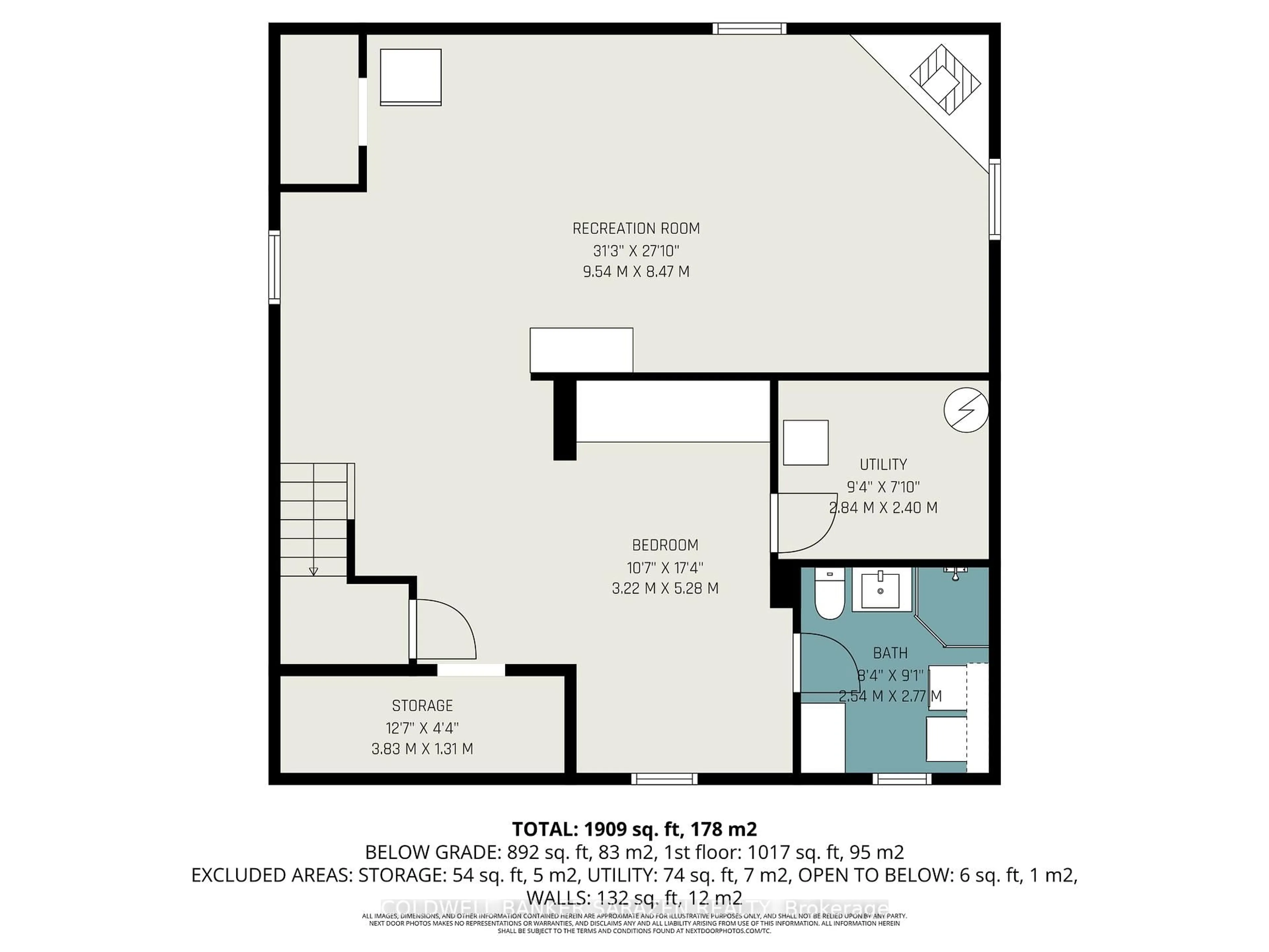 Floor plan for 868 Duberry St, Ottawa Ontario K2A 3T3