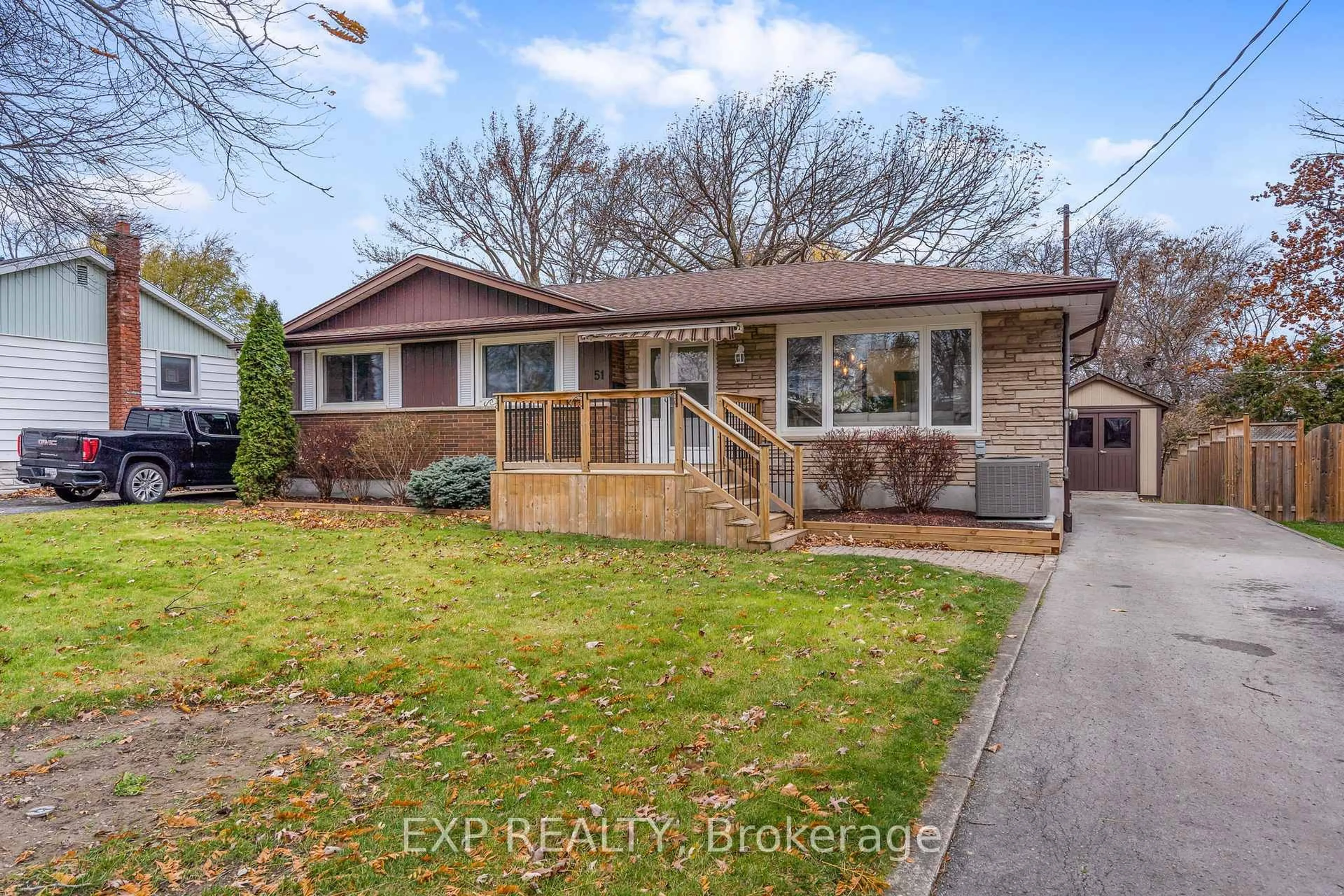 Home with brick exterior material, street for 51 Burness Dr, St. Catharines Ontario L2P 1J4