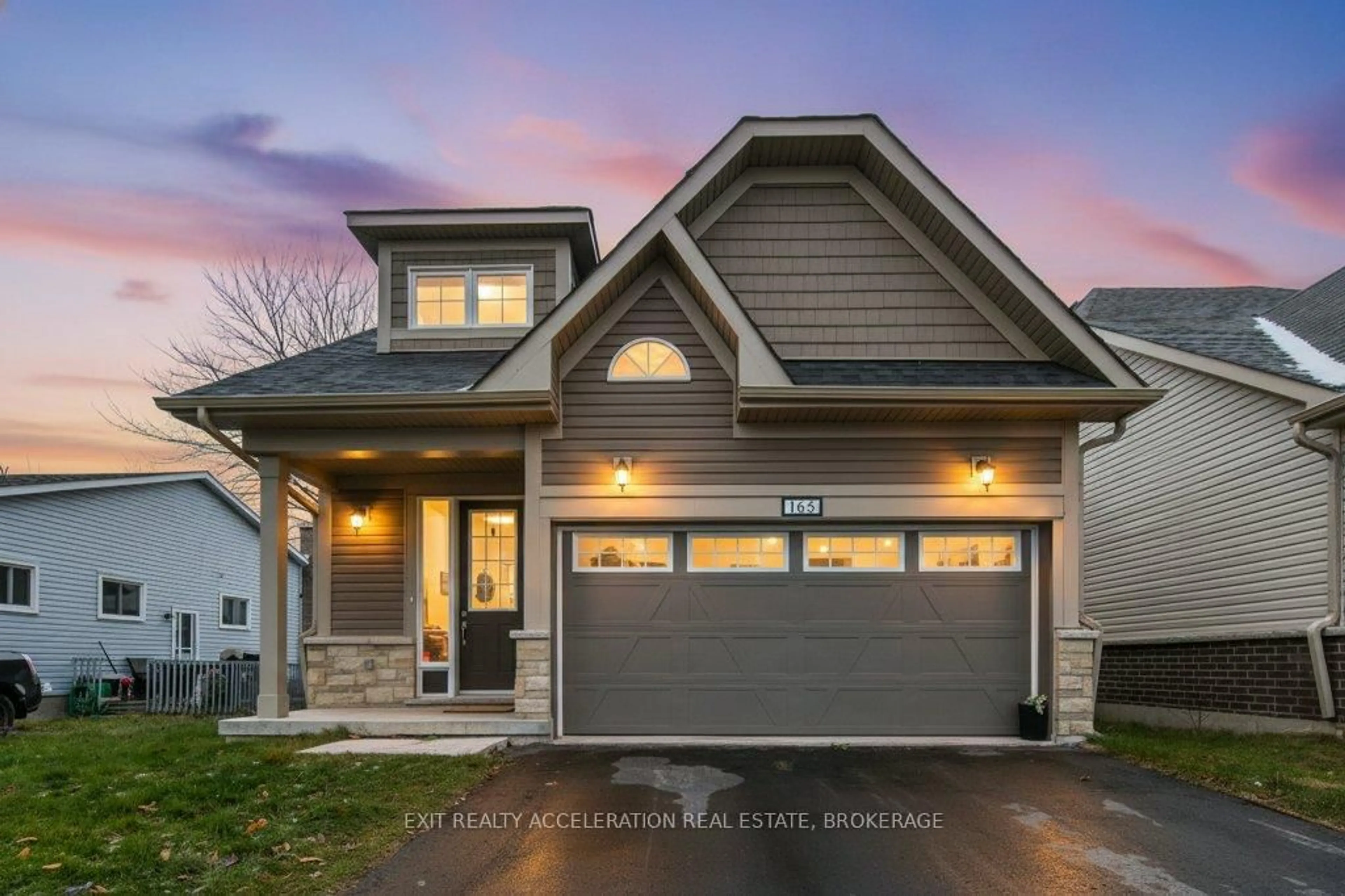 Home with vinyl exterior material, street for 165 Purdy Rd, Bath Ontario K0H 1G0