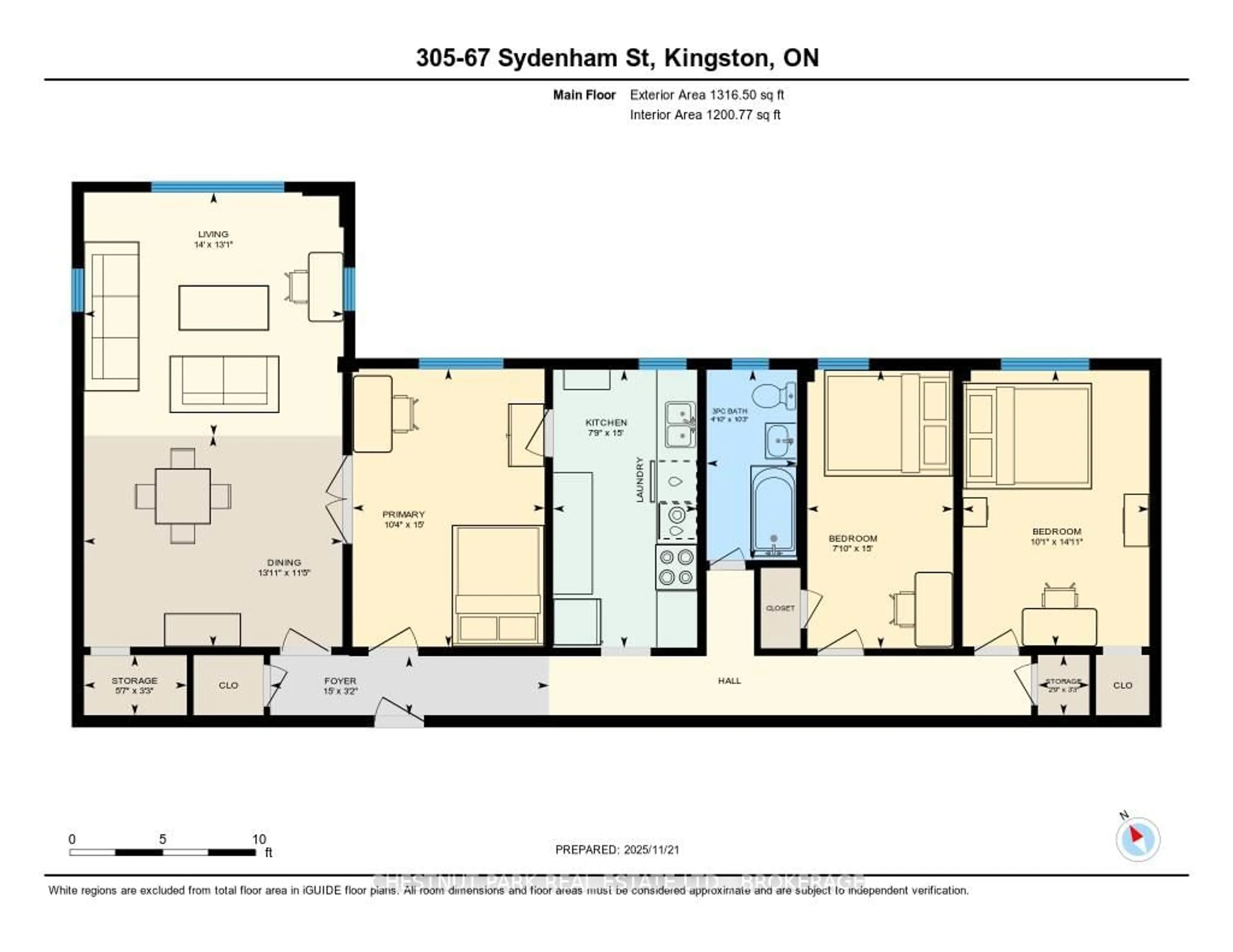 Floor plan for 67 Sydenham St #305, Kingston Ontario K7L 3H2