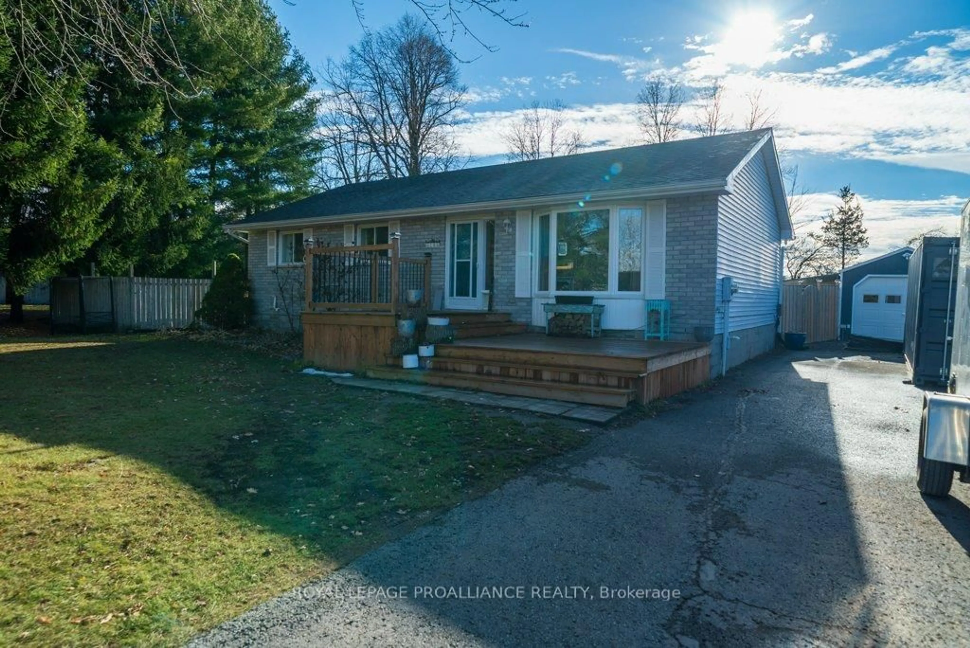 A pic from outside/outdoor area/front of a property/back of a property/a pic from drone, street for 26 Dolar Cres, Napanee Ontario K7R 3K7