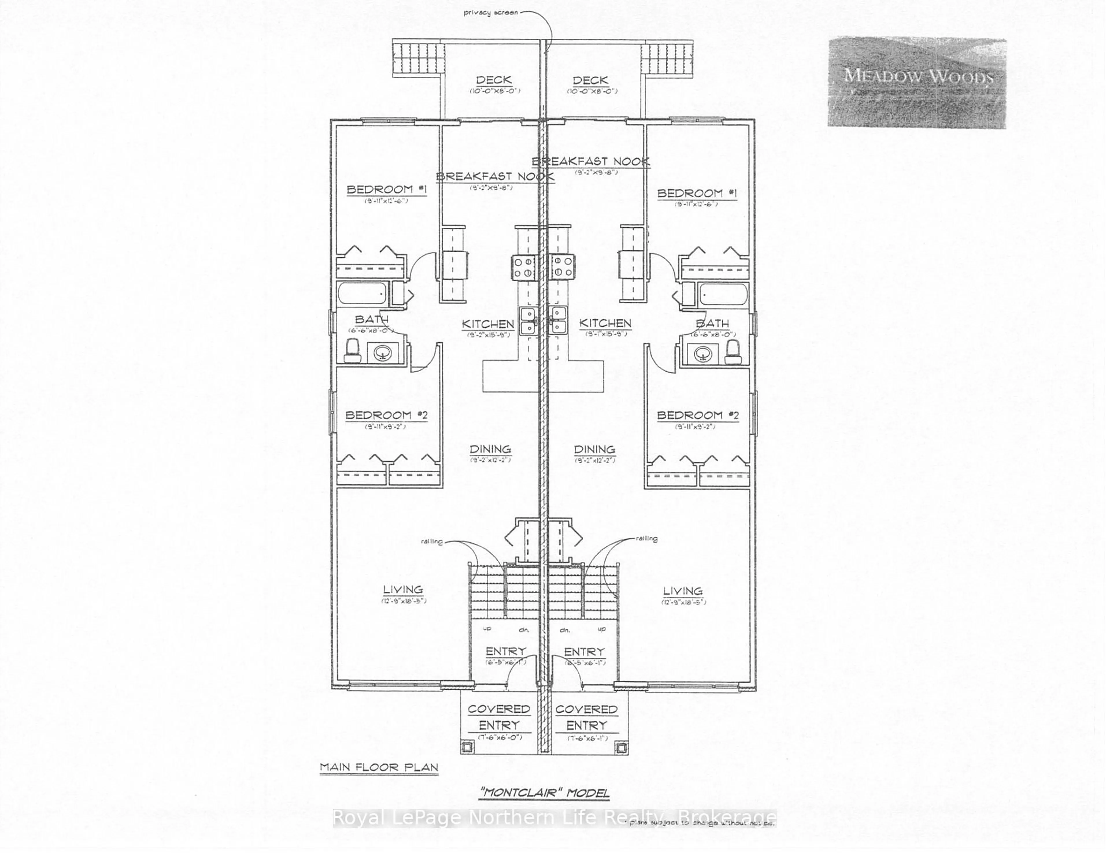 Floor plan for 22 Meadow Wood Crt, North Bay Ontario P1A 4L5