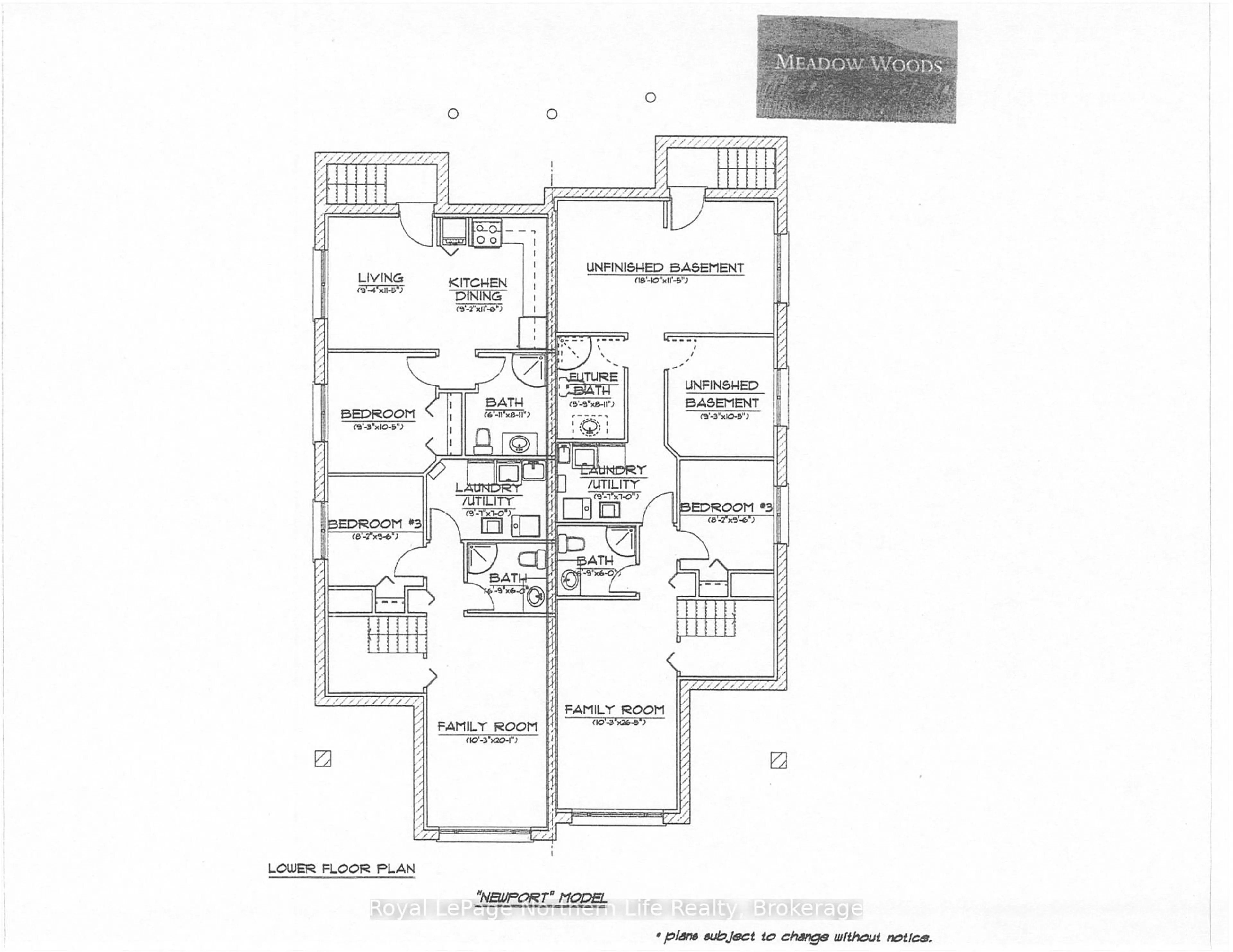 Floor plan for 26 Meadow Wood Crt, North Bay Ontario P1A 4L5