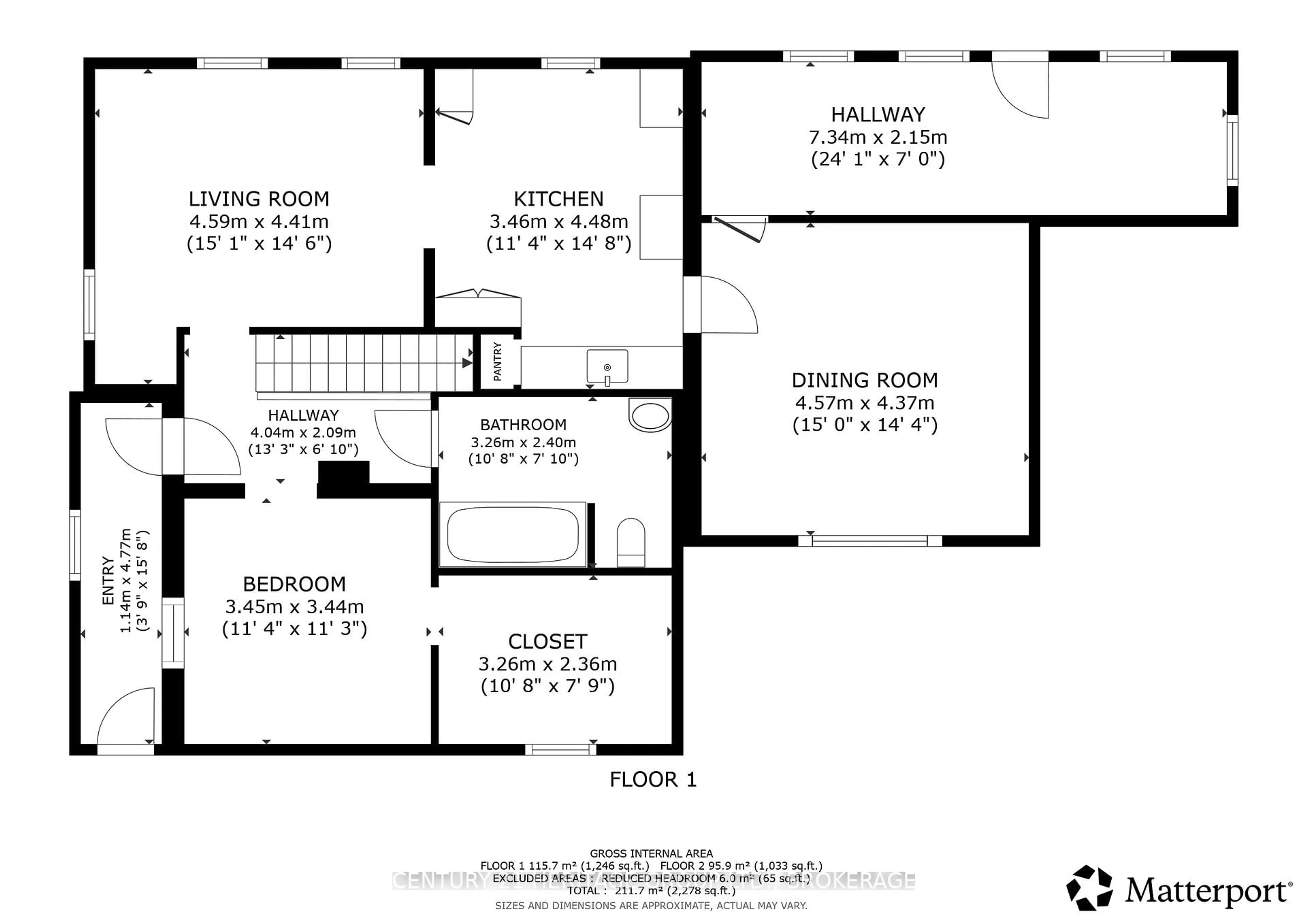 Floor plan for 314 Academy St, Newburgh Ontario K0K 2S0
