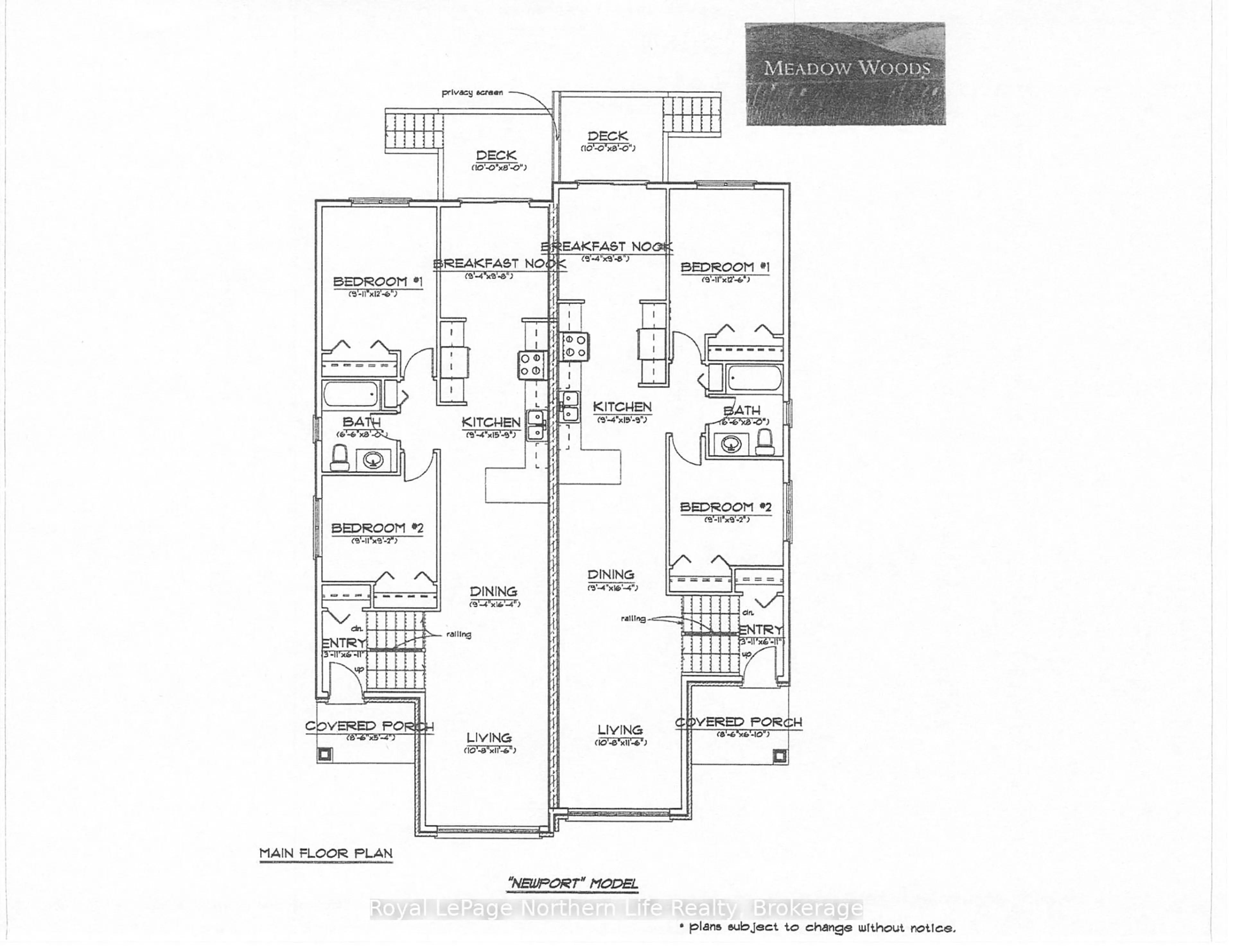 Floor plan for 28 Meadow Wood Crt, North Bay Ontario P1A 4L5