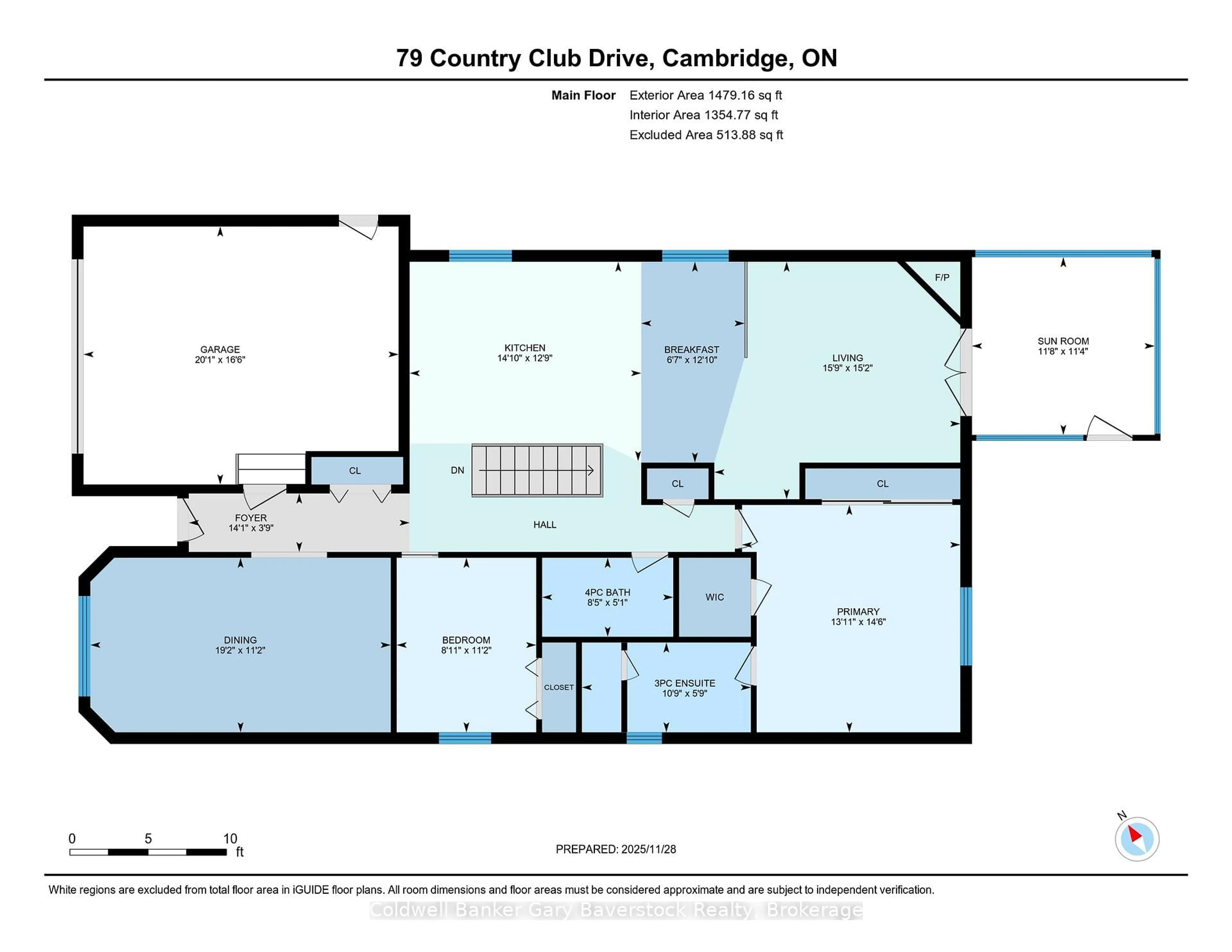 Floor plan for 79 Country Club Dr, Cambridge Ontario N1T 1Z9