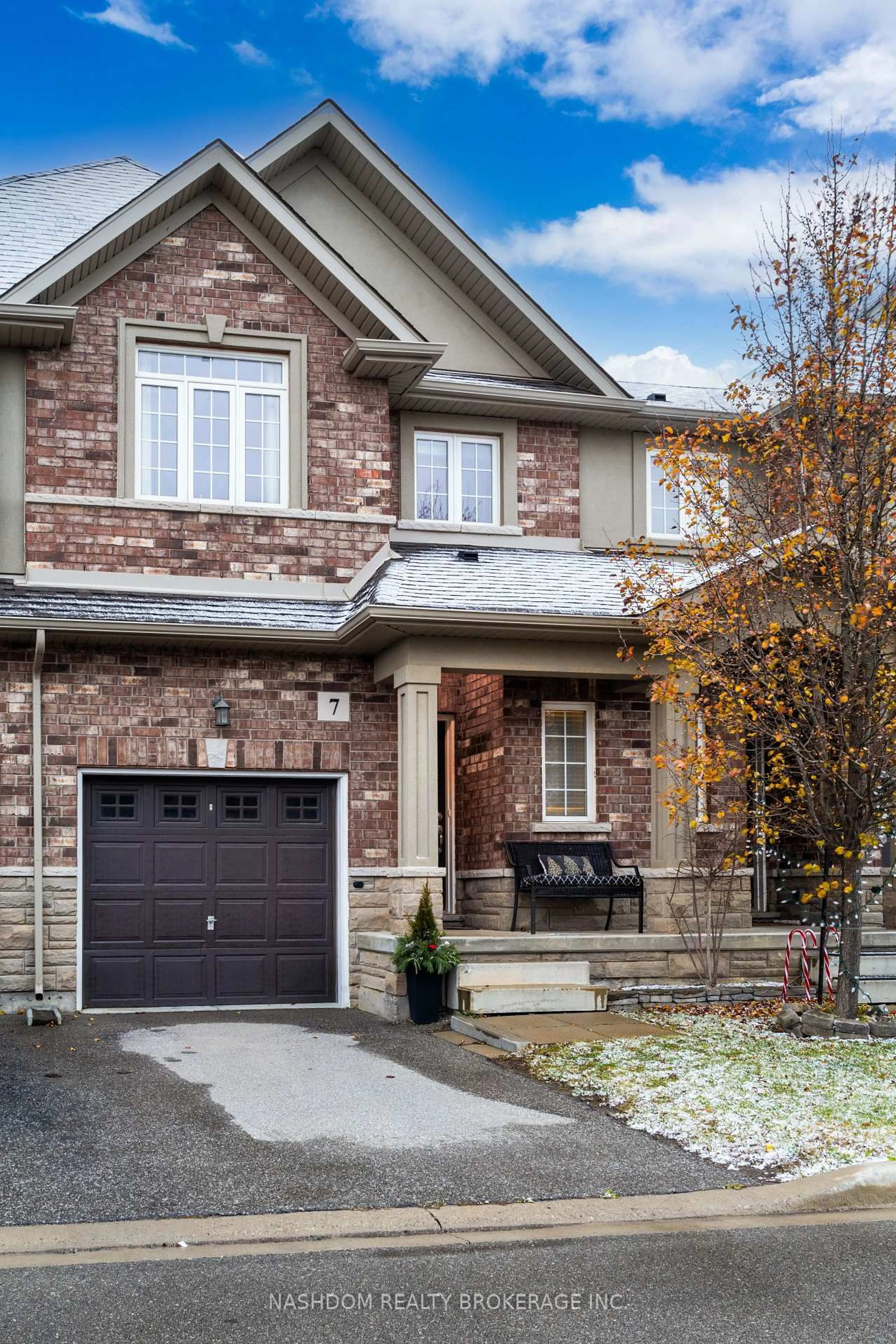 Home with brick exterior material, street for 21 Madonna Dr #7, Hamilton Ontario L9B 0H1