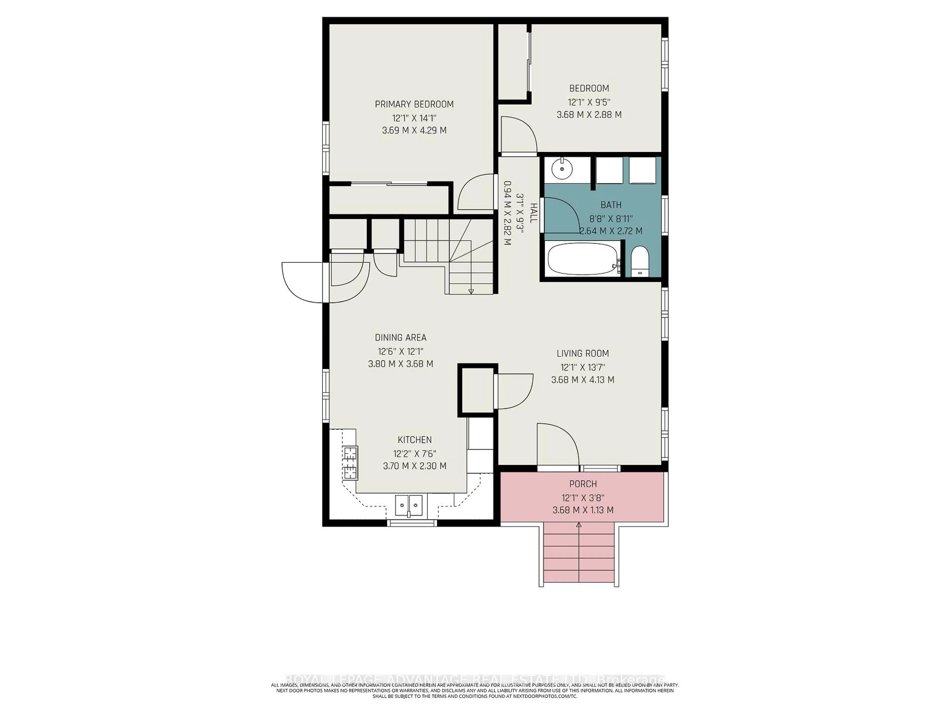 Floor plan for 11 Queen St, Perth Ontario K7H 2W4