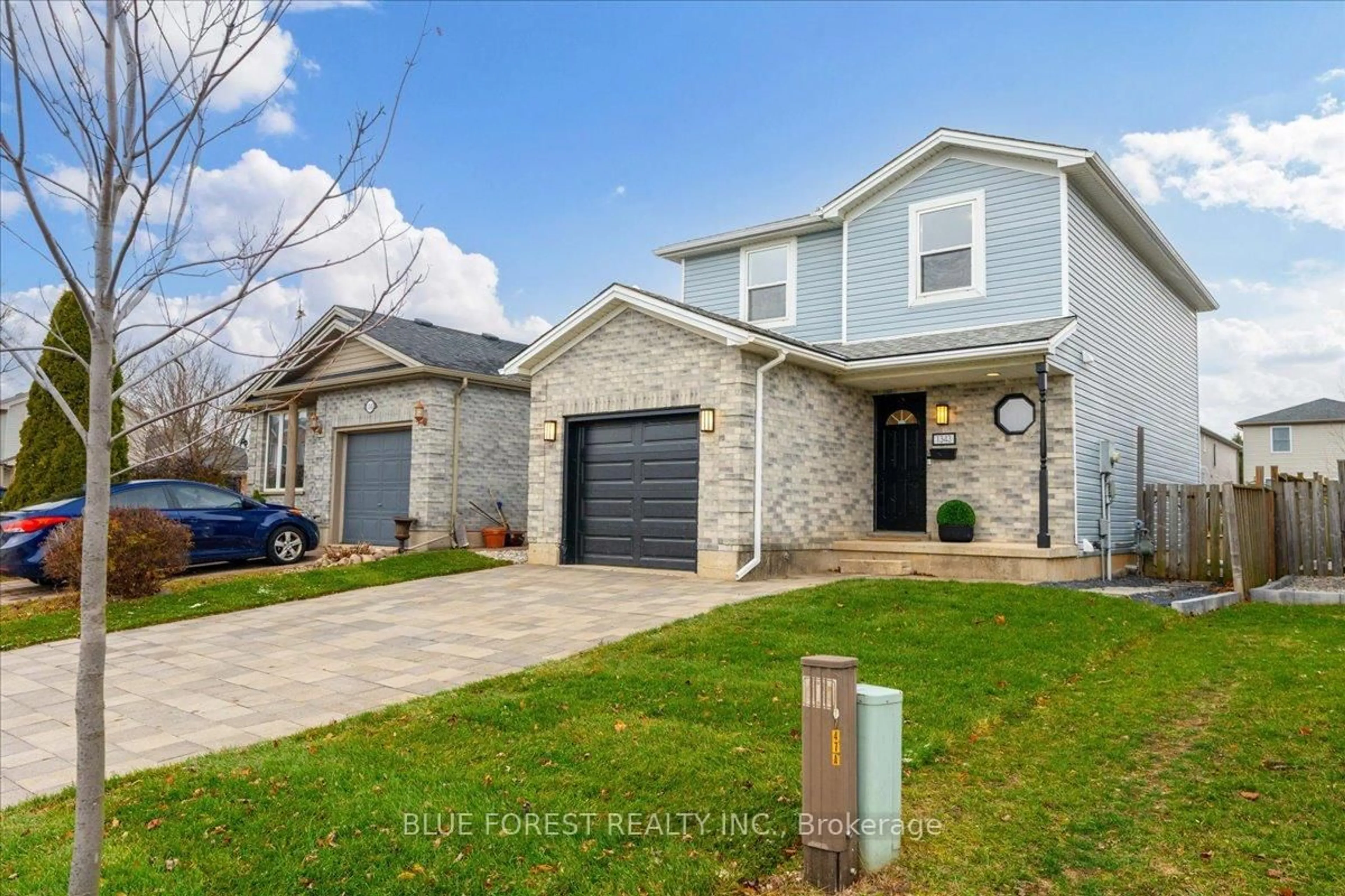 Home with brick exterior material, street for 1343 Aspenridge Cres, London East Ontario N5Y 5N2