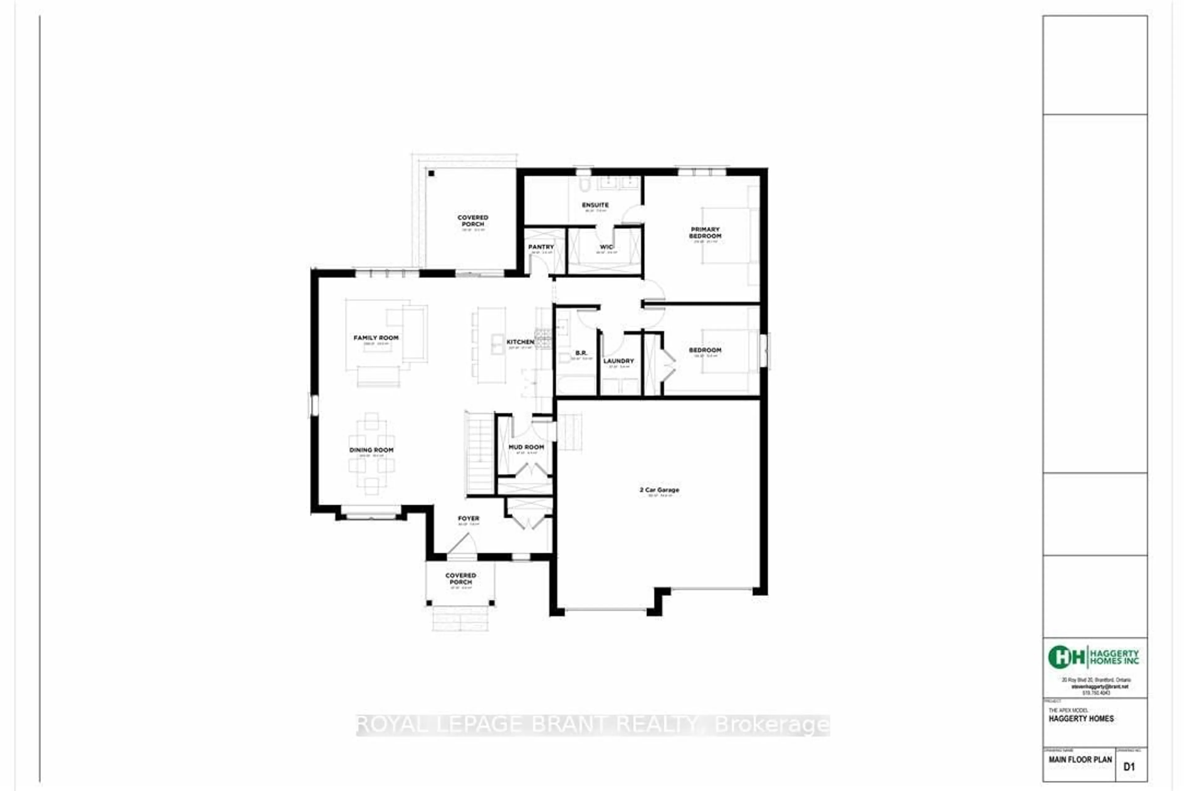 Floor plan for LOT 3 Willowdale St, Brantford Ontario N3T 5L7