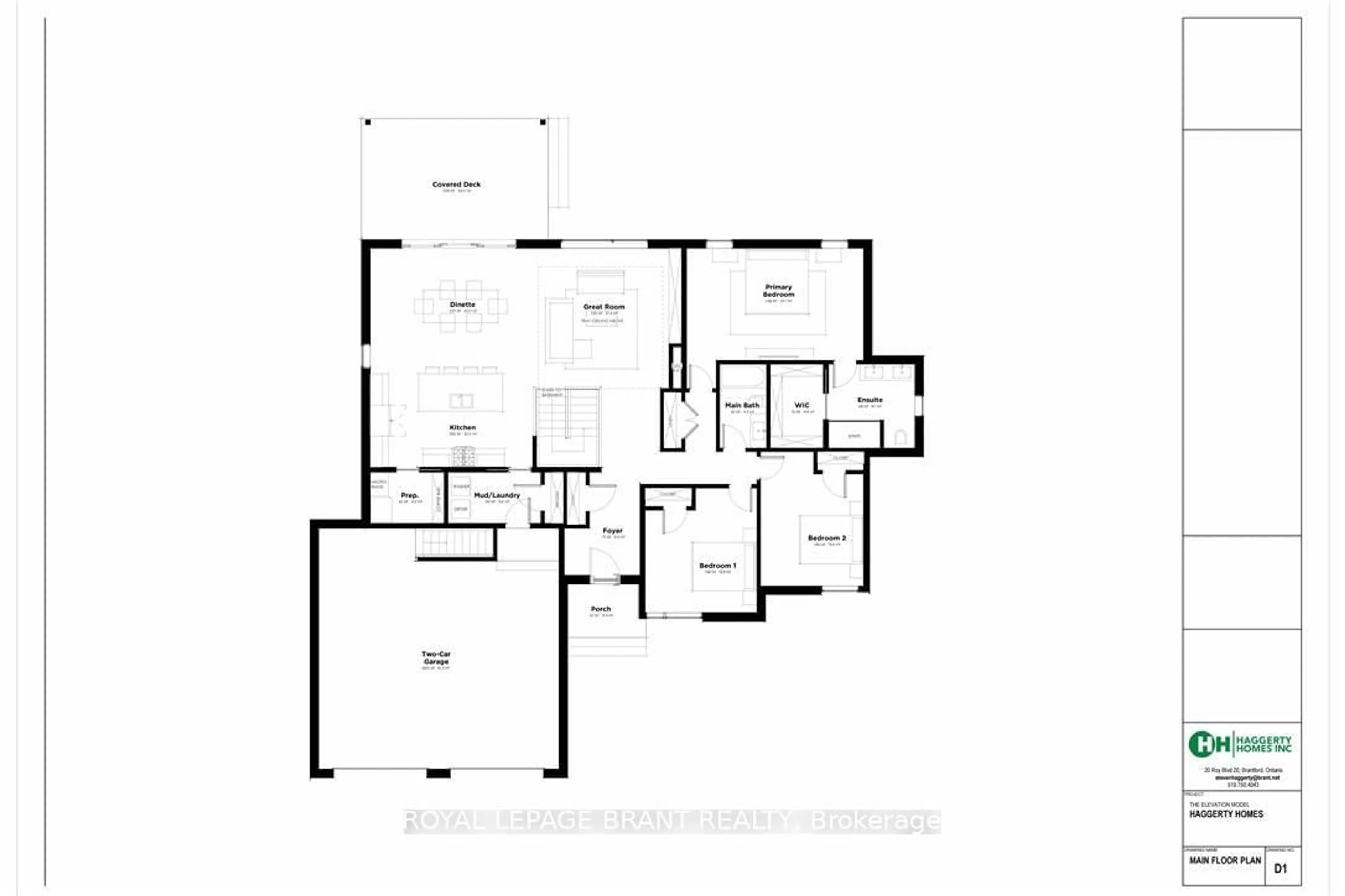 Floor plan for LOT 6 Willowdale St, Brantford Ontario N3T 5L7
