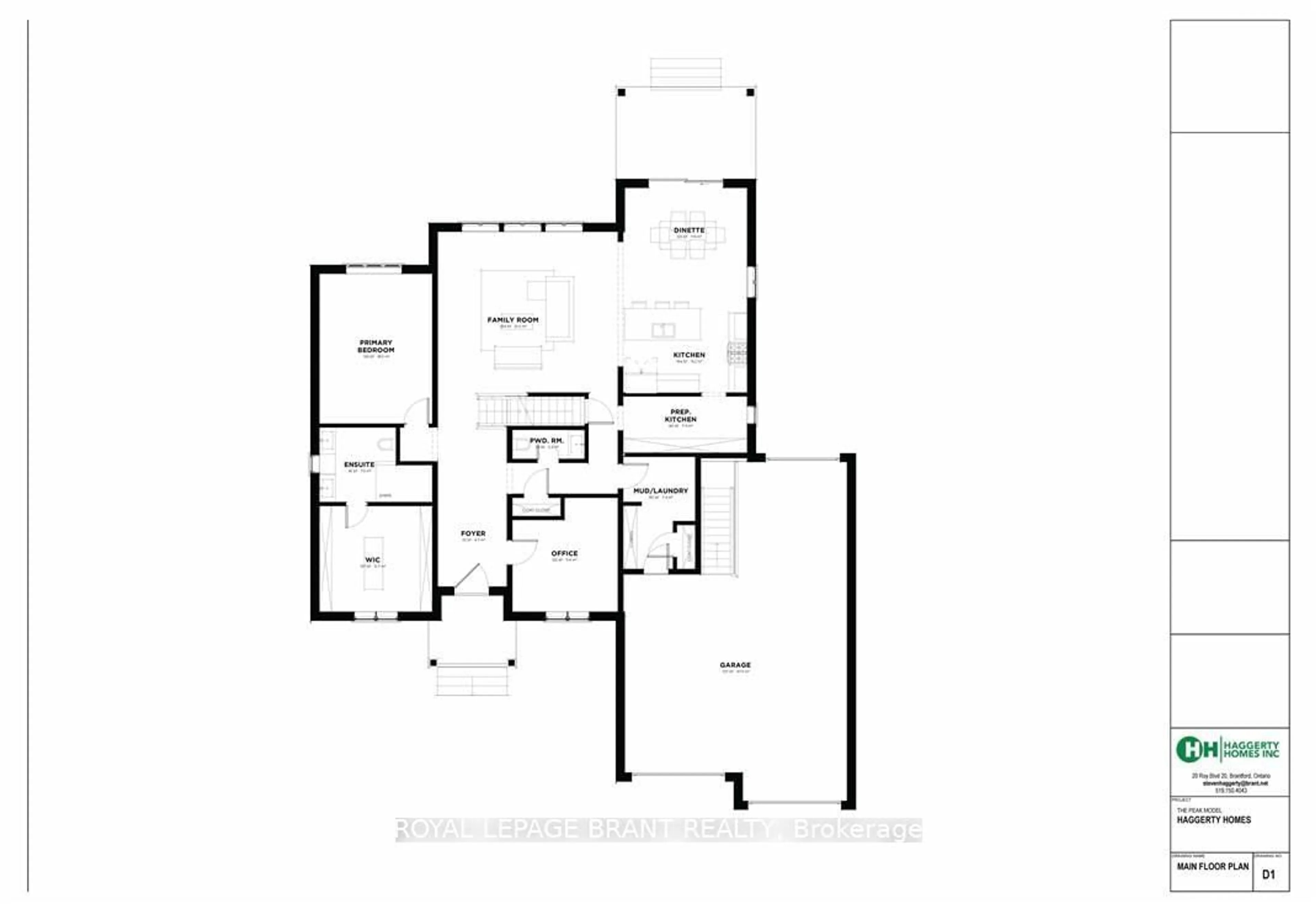 Floor plan for LOT 8 Willowdale St, Brantford Ontario N3T 5L7