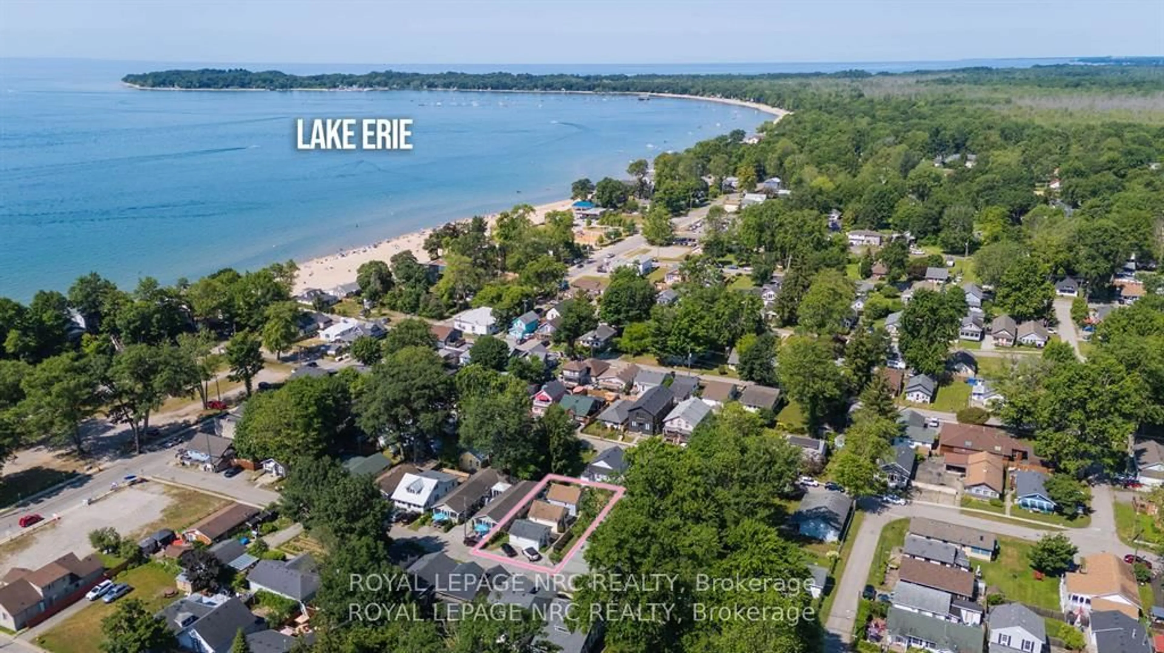 A pic from outside/outdoor area/front of a property/back of a property/a pic from drone, water/lake/river/ocean view for 387 Elmwood Ave, Fort Erie Ontario L0S 1B0
