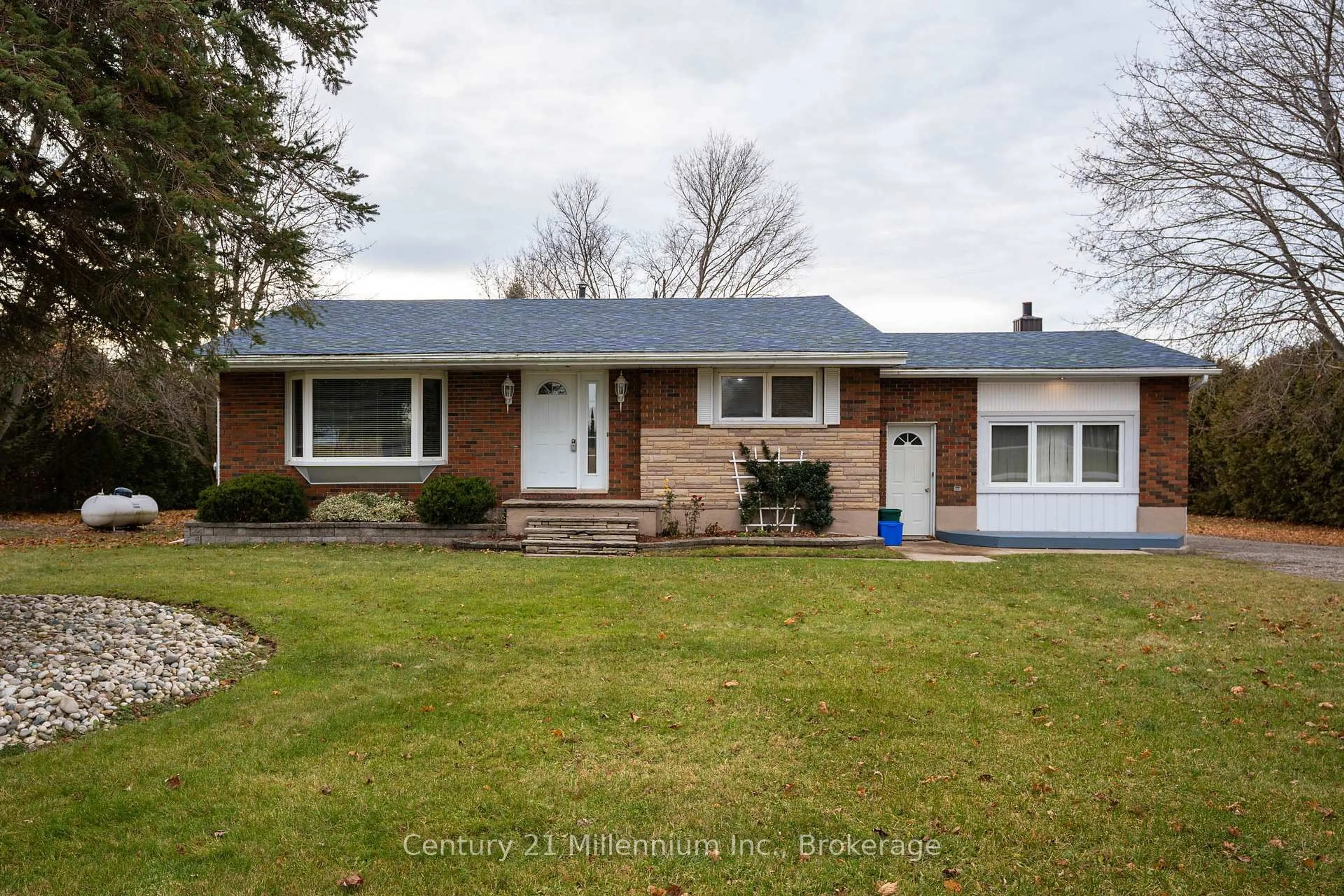 Home with brick exterior material, street for 457898 Grey Road 11 Rd, Meaford Ontario N4K 5N8