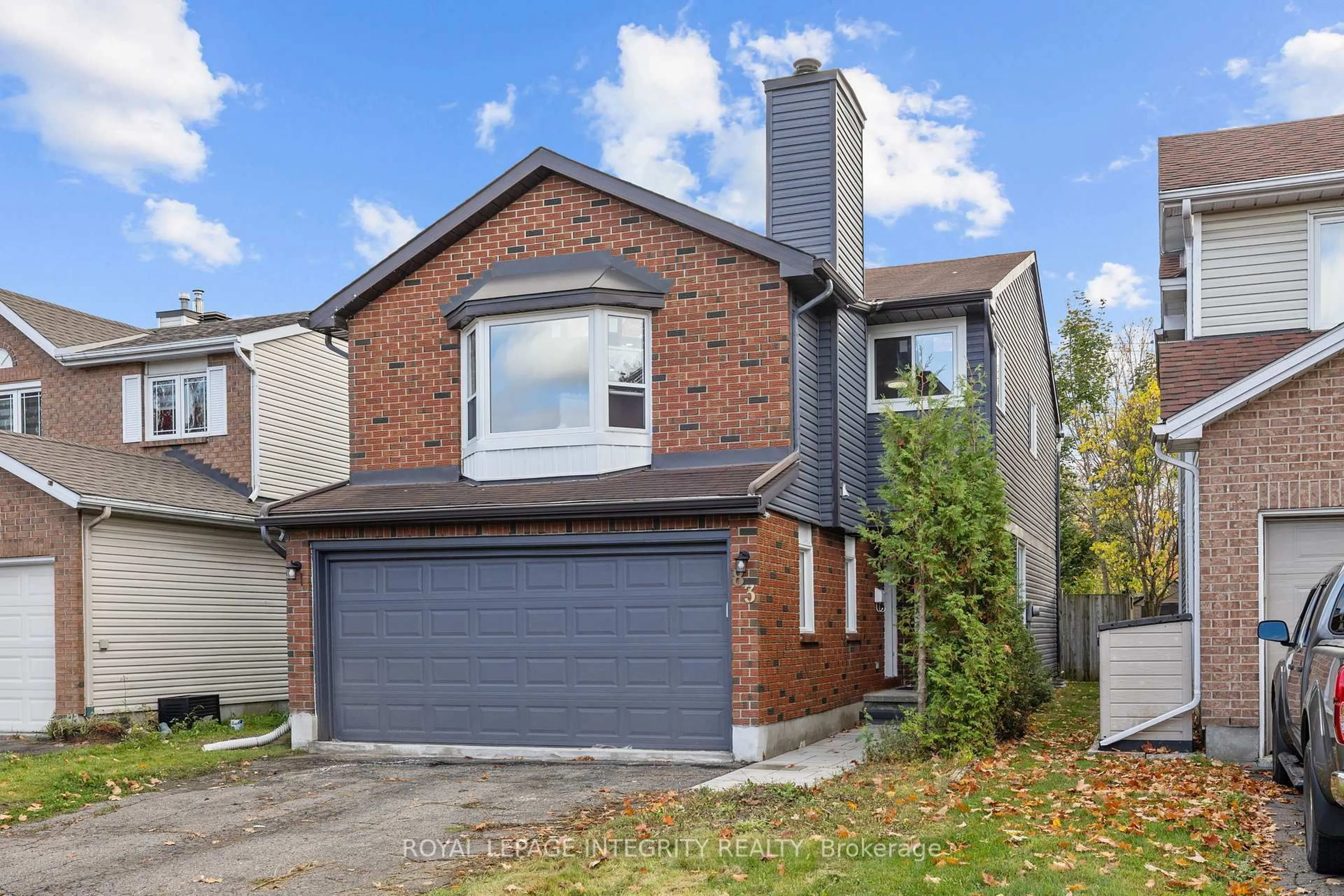 Home with brick exterior material, street for 83 Saddle Cres, Ottawa Ontario K1G 5L3