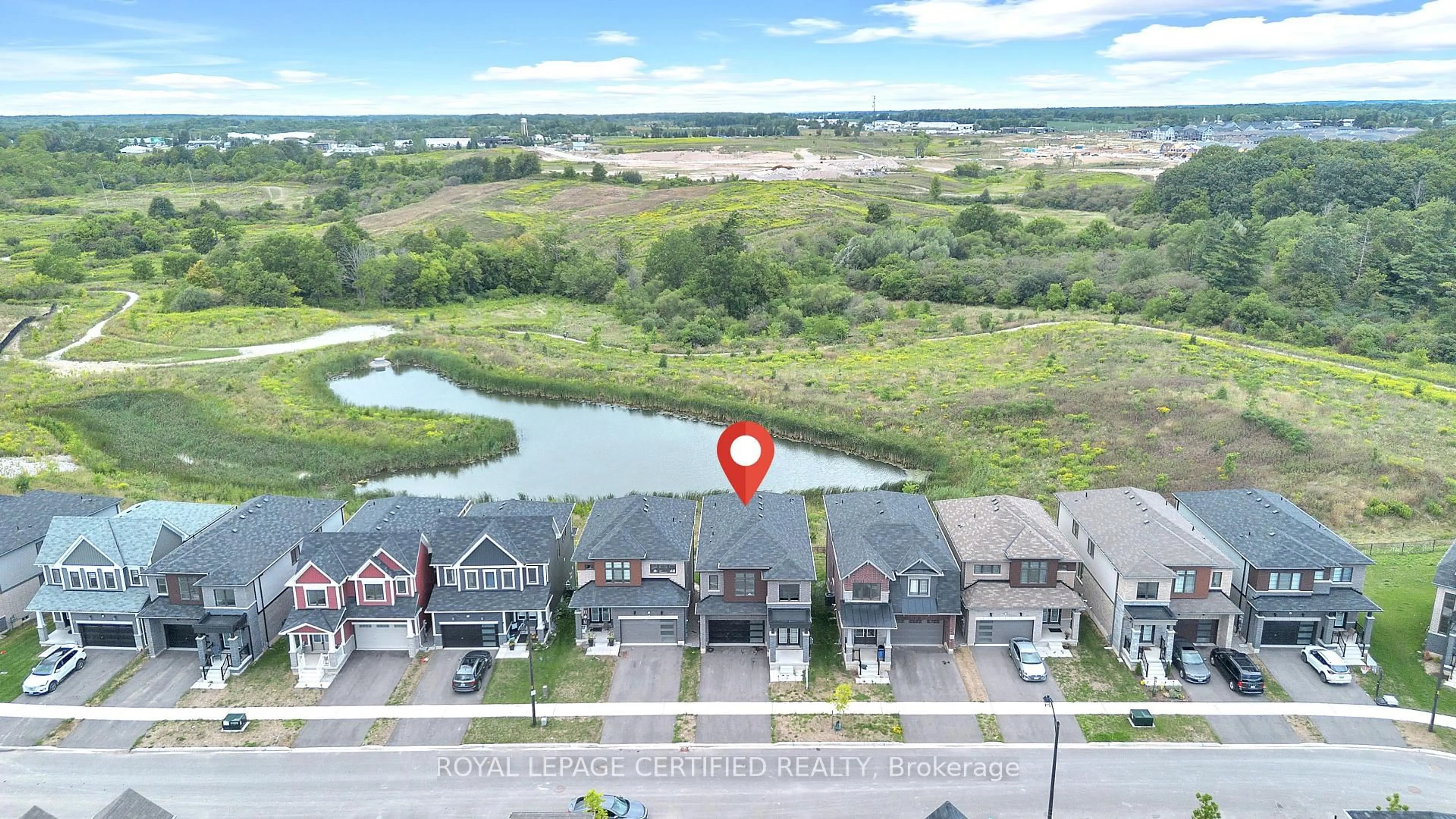 A pic from outside/outdoor area/front of a property/back of a property/a pic from drone, water/lake/river/ocean view for 68 Hawick Cres, Haldimand Ontario N3W 0G6