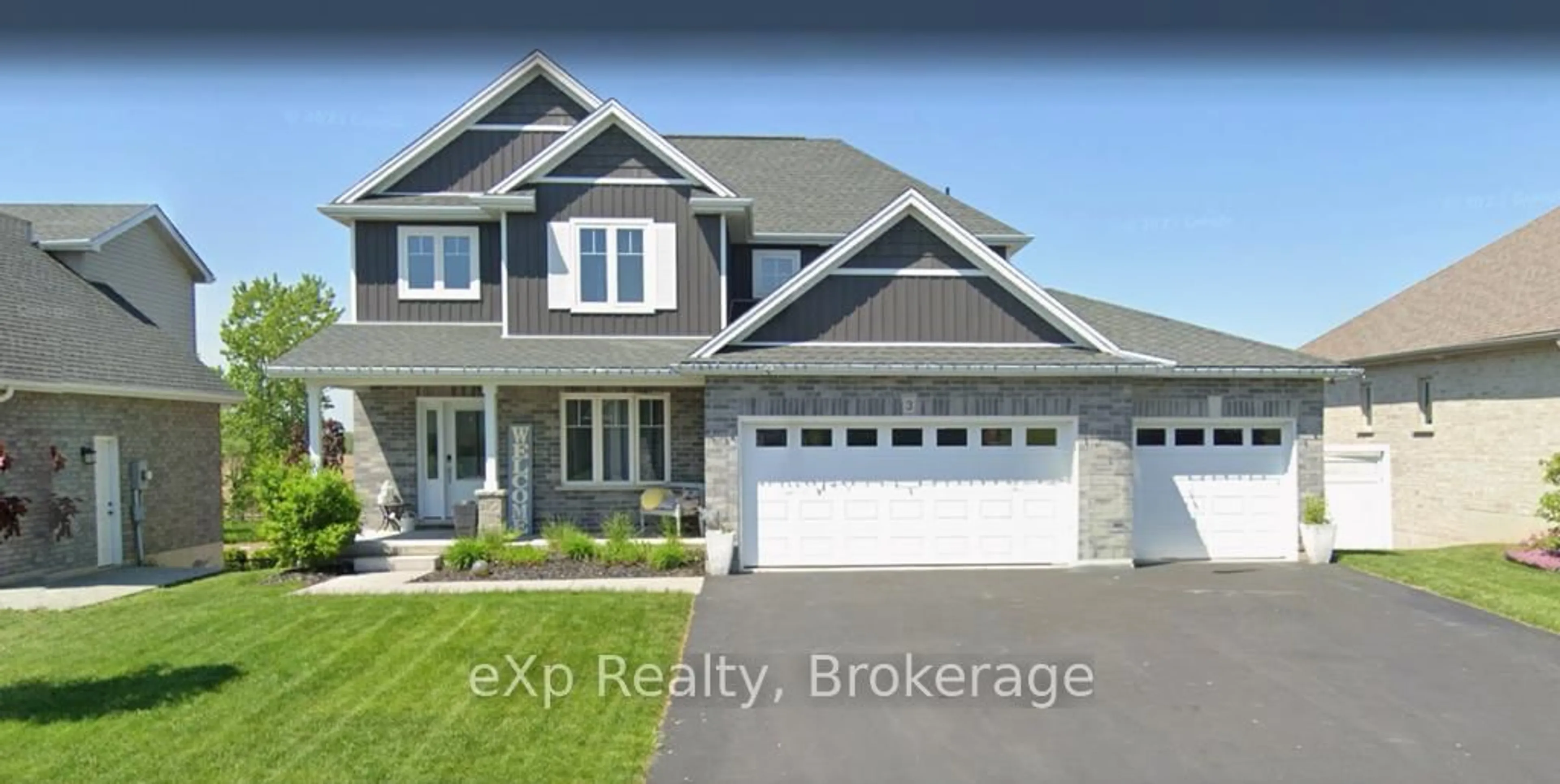 Home with brick exterior material, street for 3 Morning Glory Dr, Tillsonburg Ontario N4G 5S8
