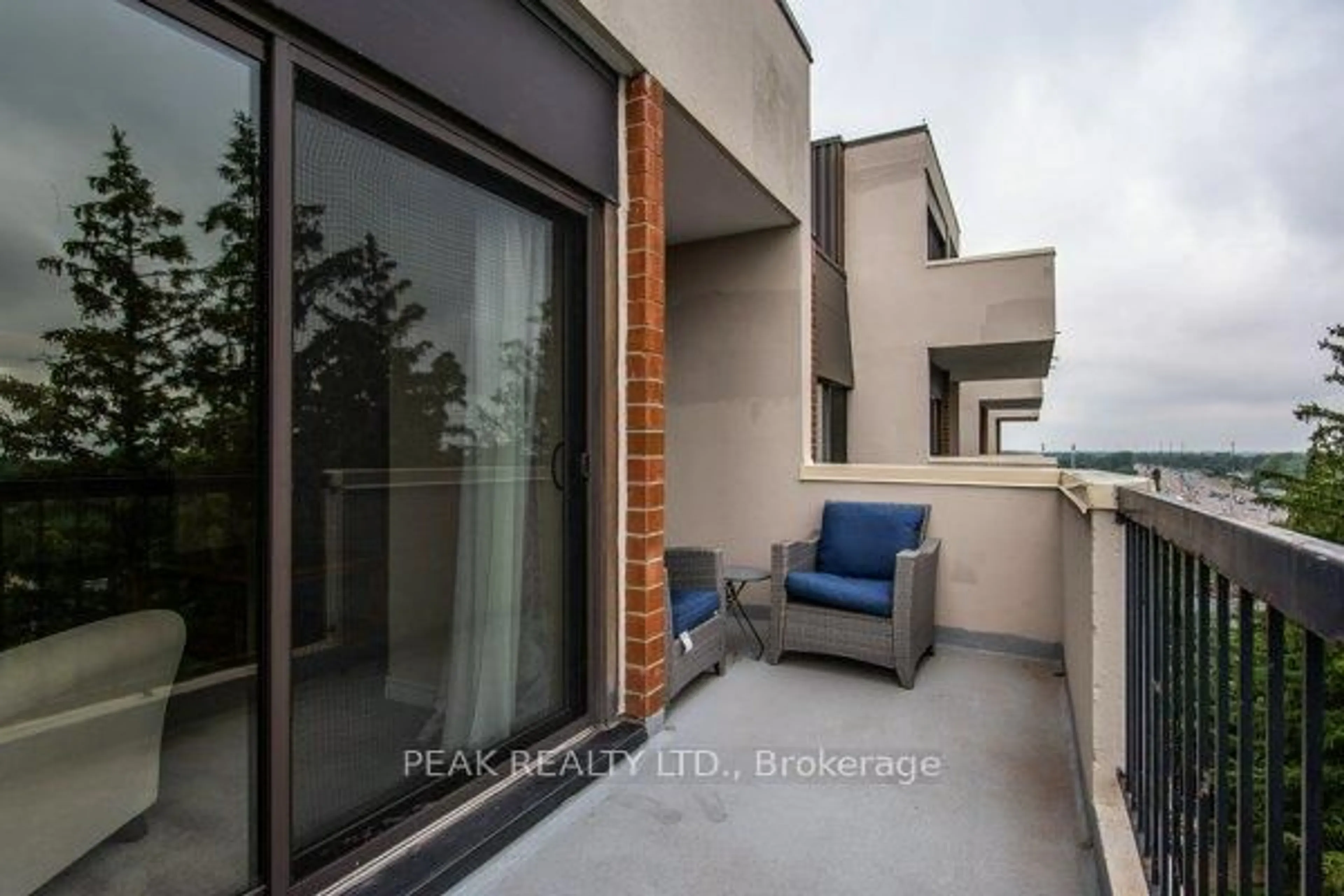 Balcony in the apartment, unknown for 260 Sheldon Ave #807, Kitchener Ontario N2H 6P2
