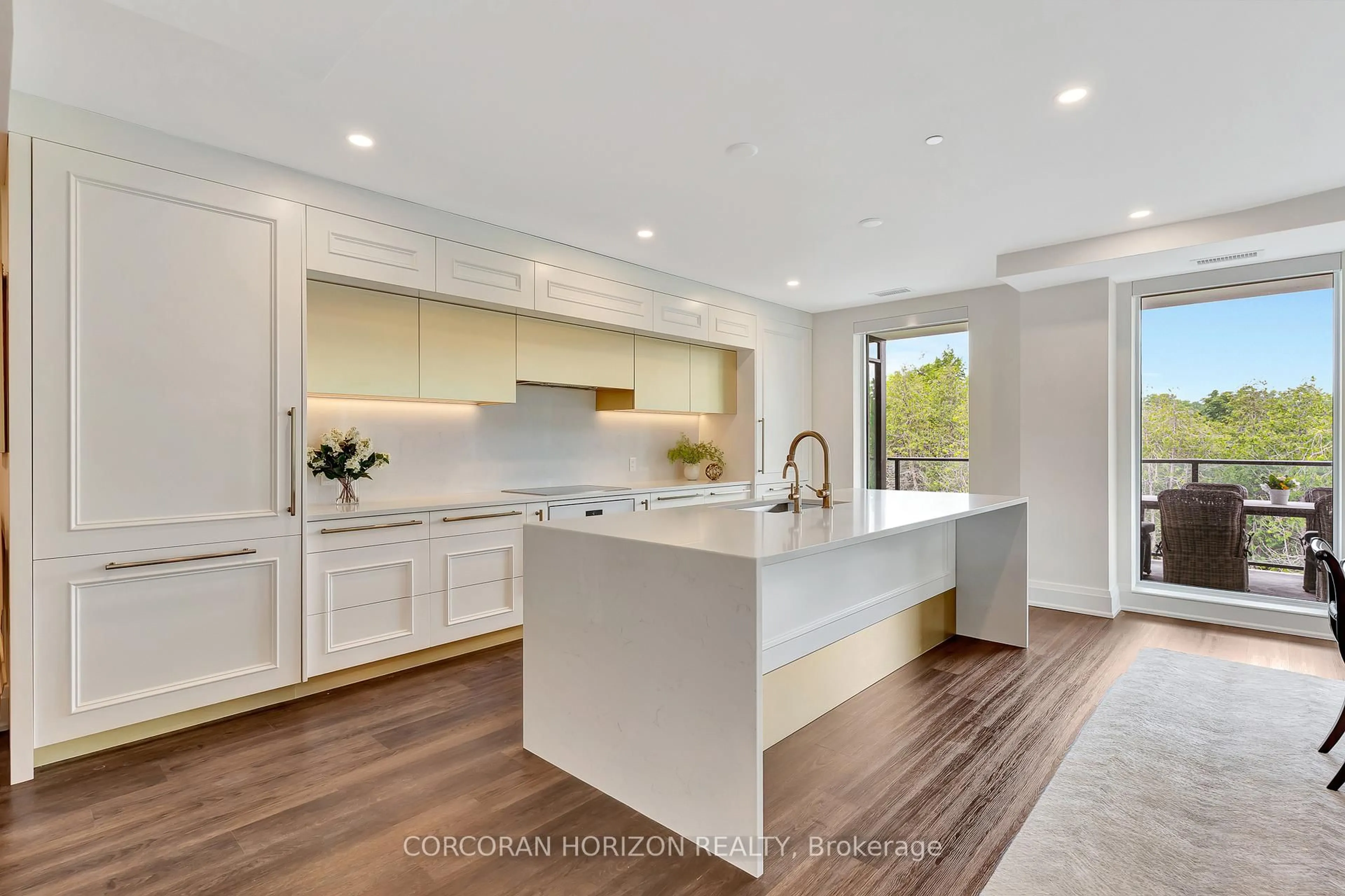 Open concept kitchen, ceramic/tile floor for 6523 Wellington Rd #206, Centre Wellington Ontario N0B 1S0