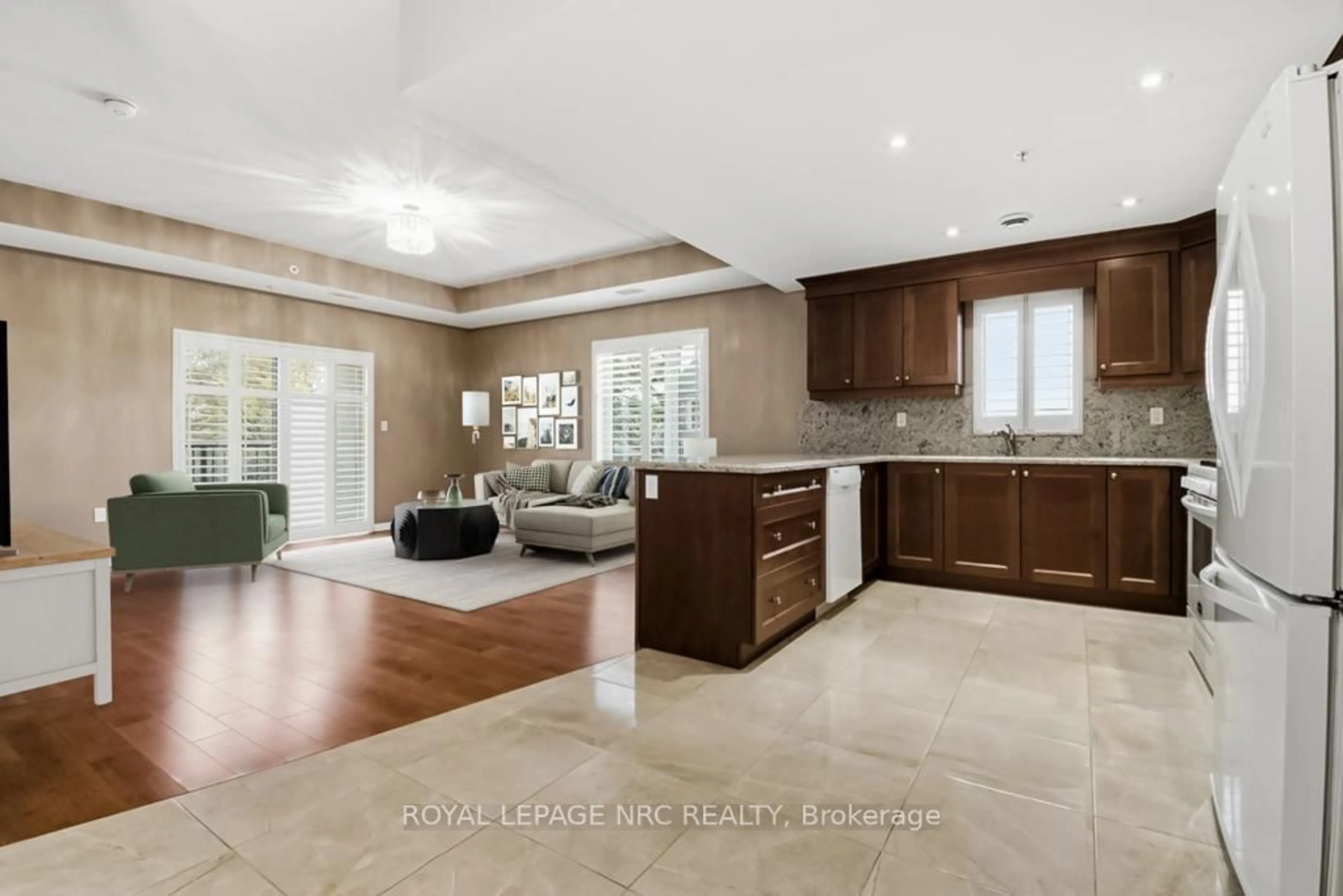 Open concept kitchen, ceramic/tile floor for 16 Sullivan Ave #203, Thorold Ontario L2V 2Y2