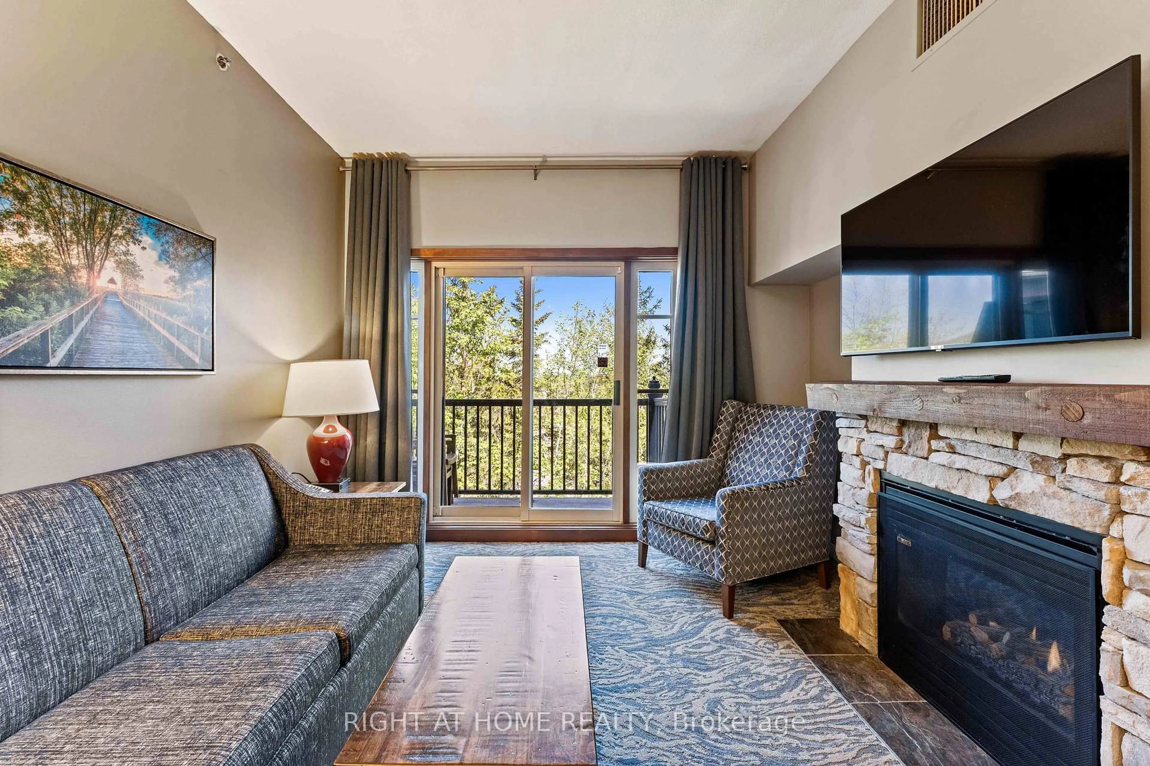 Living room with furniture, unknown for 156 Jozo Weider Blvd #437, Blue Mountains Ontario L9Y 0V2