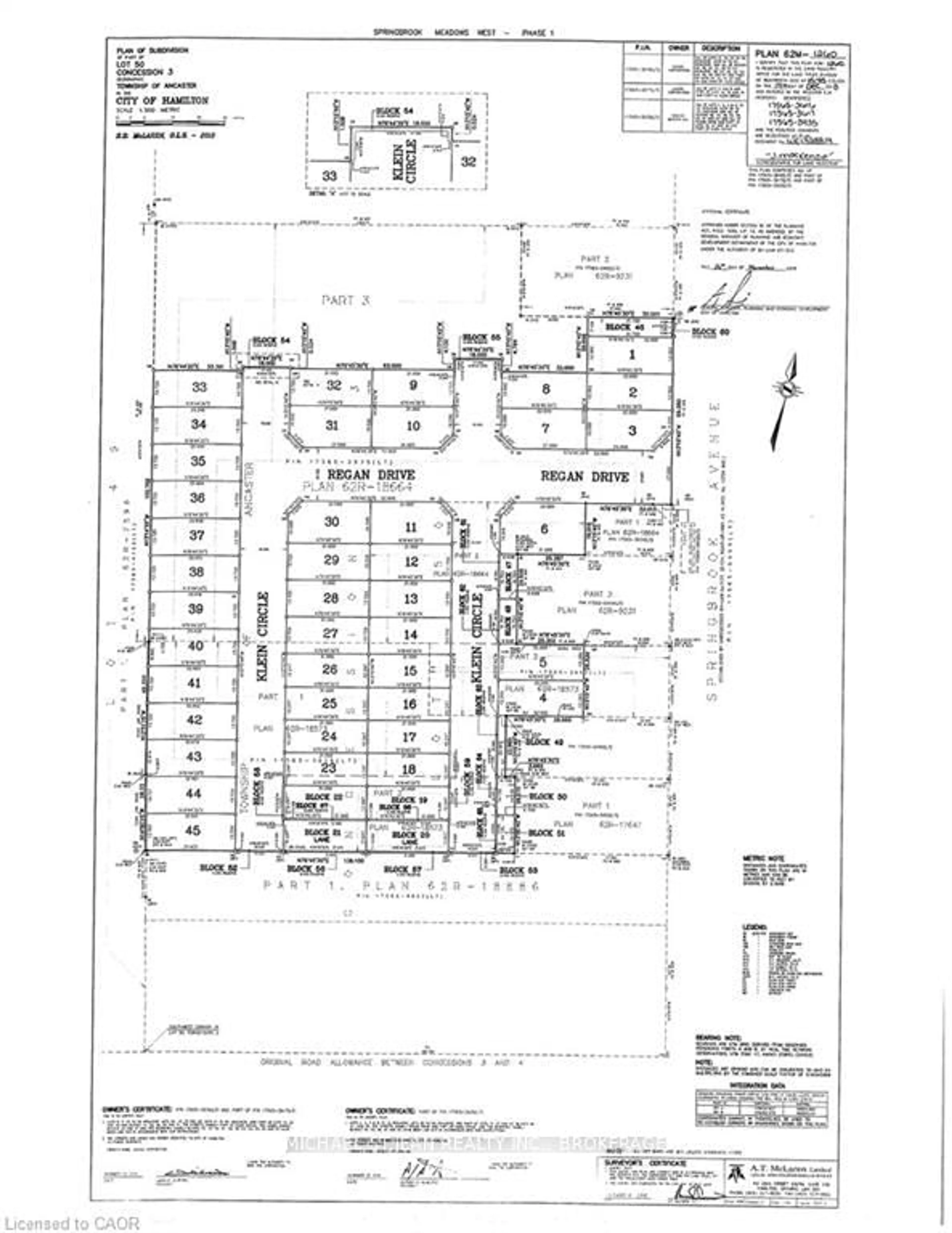 Floor plan for Lot 9 Klein Circ, Hamilton Ontario L9G 3K9