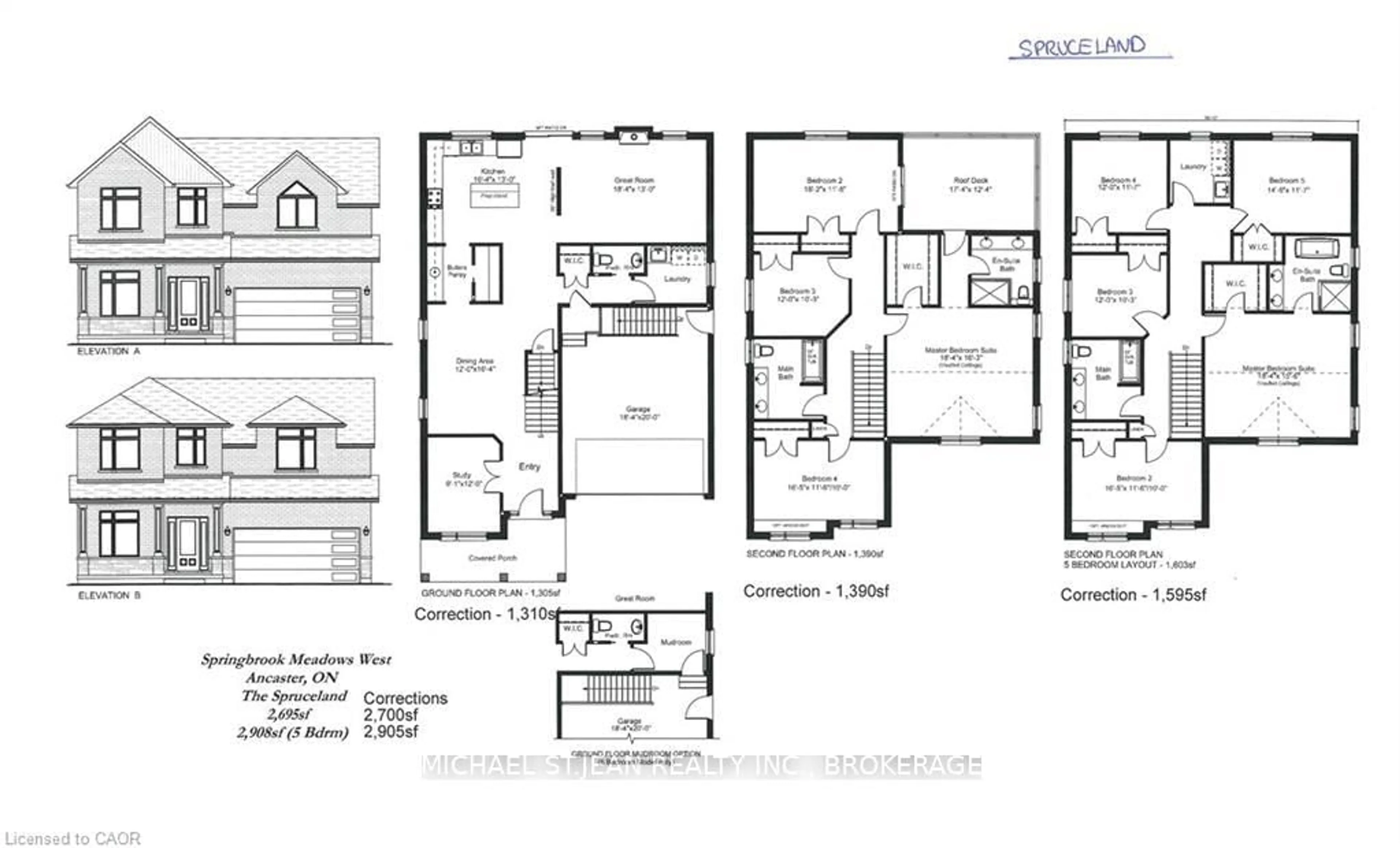 Floor plan for Lot 14 Klein Circ, Hamilton Ontario L9G 3K9