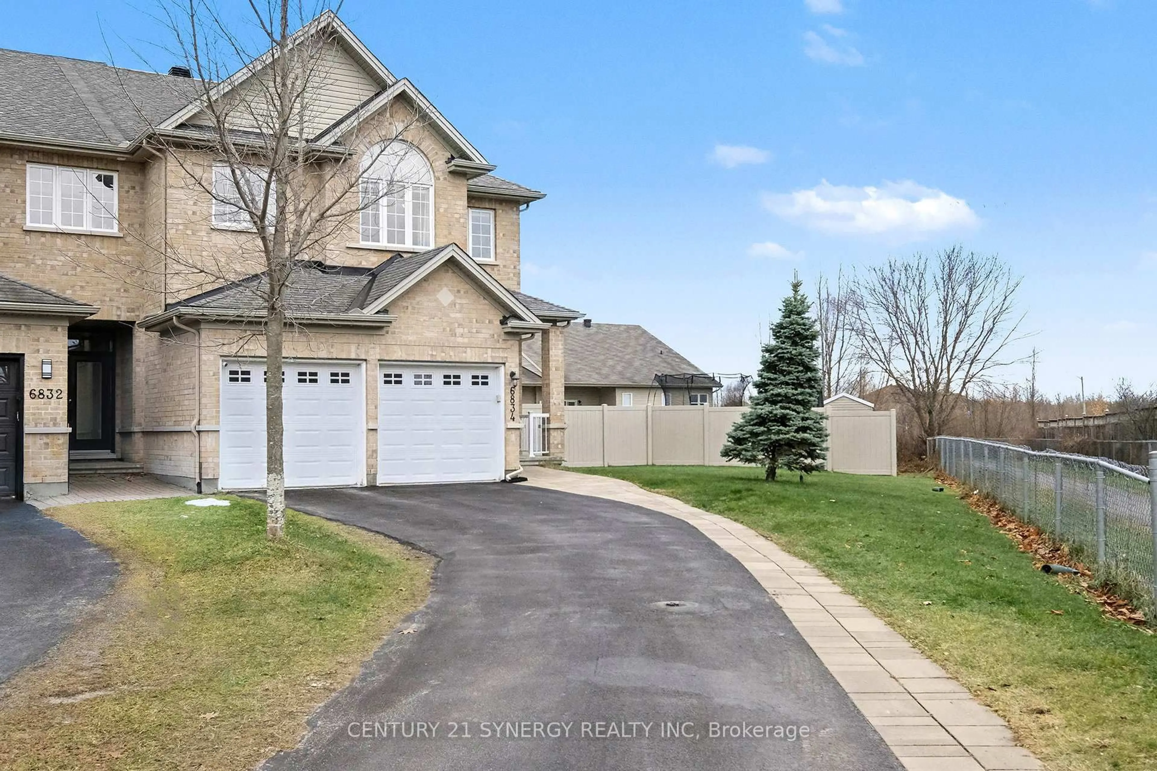 A pic from outside/outdoor area/front of a property/back of a property/a pic from drone, street for 6834 Breanna Cardill St #13, Greely Ontario K4P 0C1