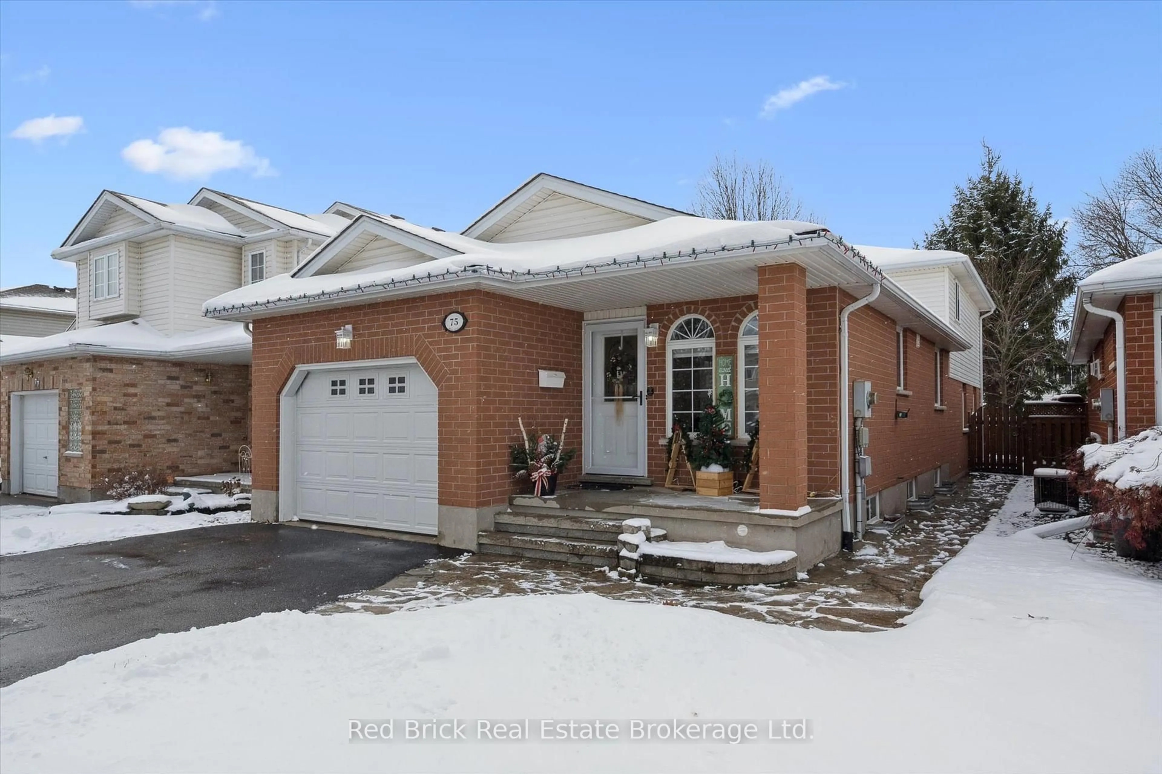 Home with brick exterior material, street for 75 Hill Tr, Guelph Ontario N1E 7C6