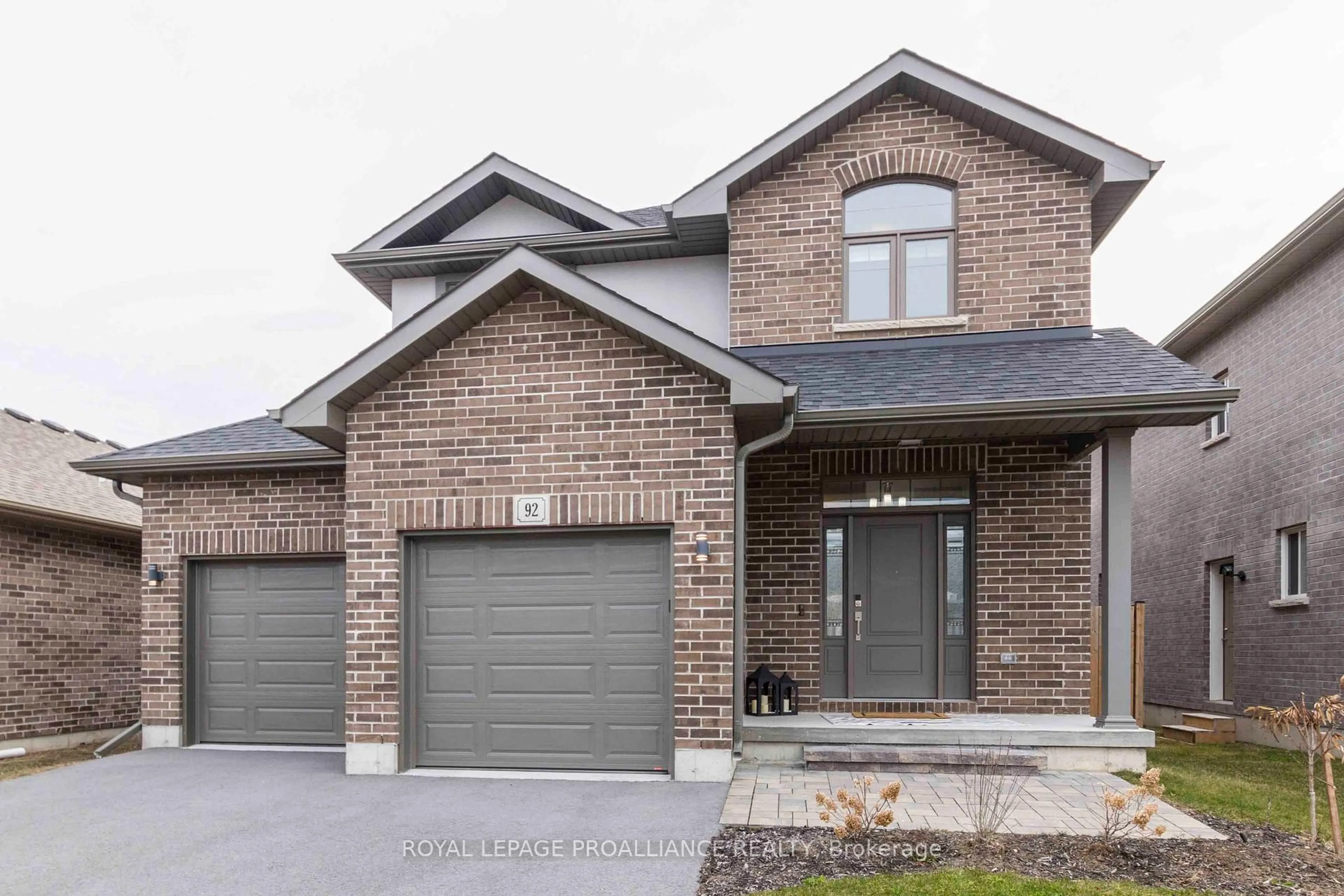Home with brick exterior material, street for 92 Ledgerock Crt, Quinte West Ontario K8R 0A1