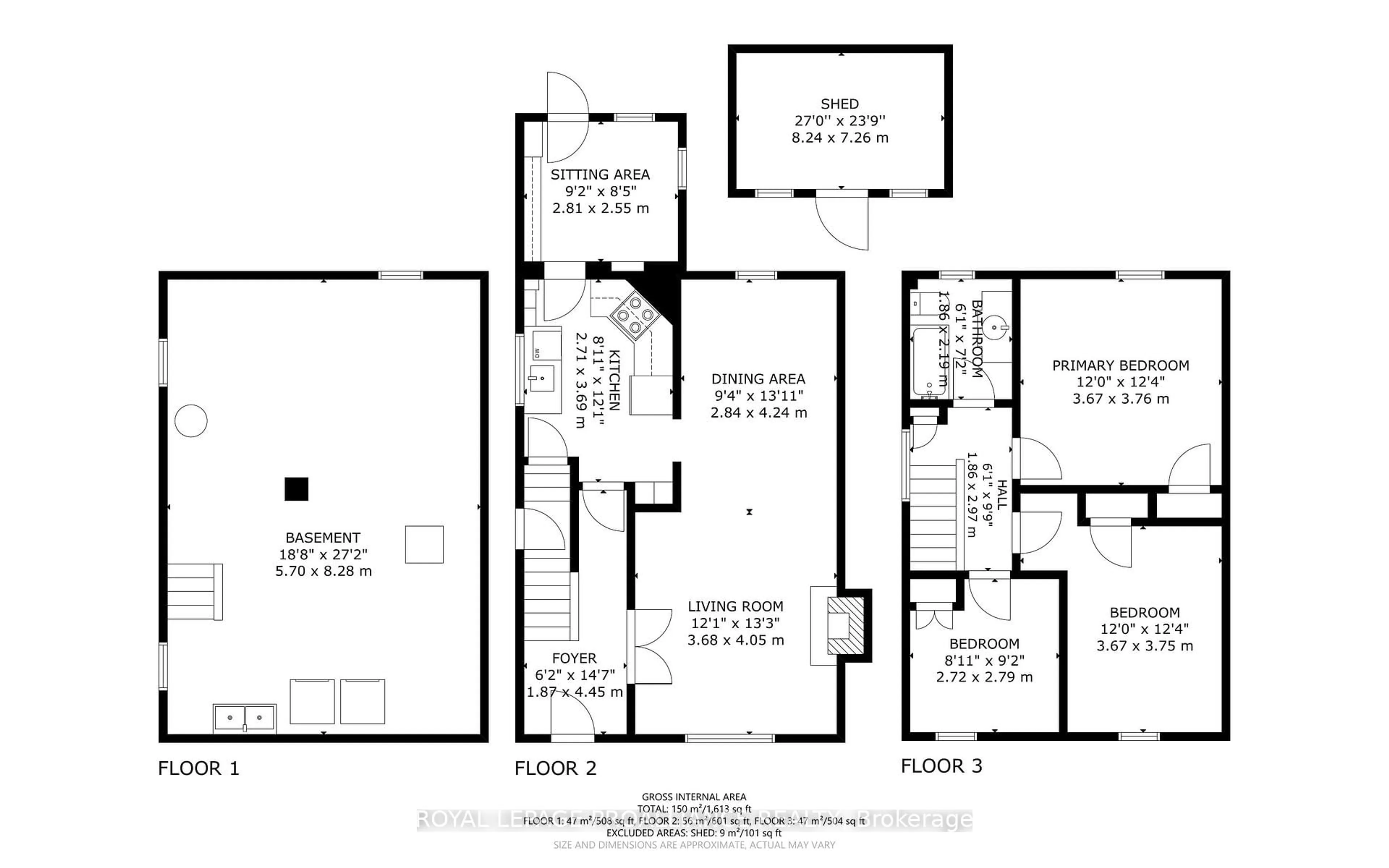 Floor plan for 47 Pembroke St, Kingston Ontario K7L 4N5