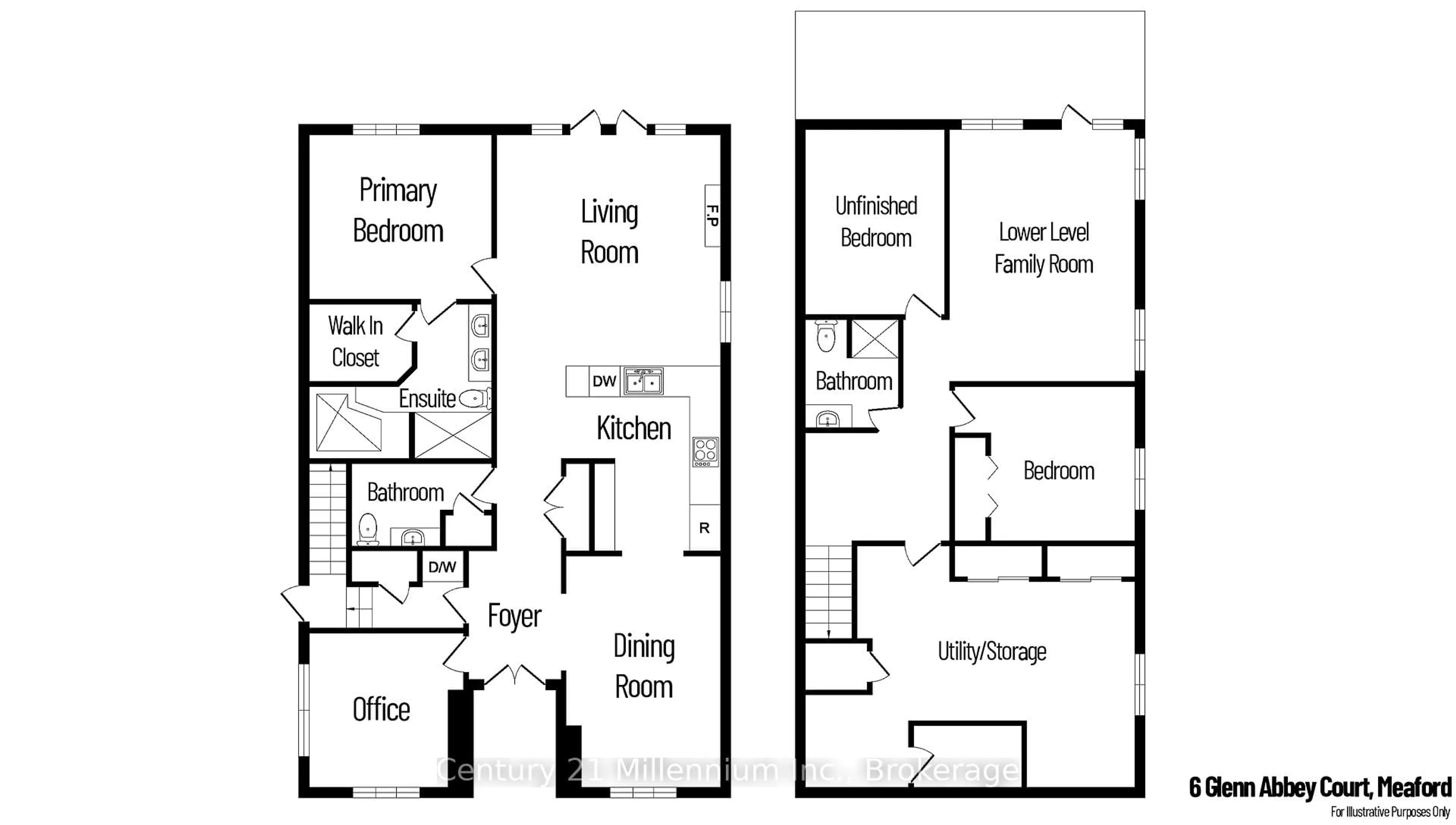Floor plan for 6 Glen Abbey Crt, Meaford Ontario N4L 1Y4
