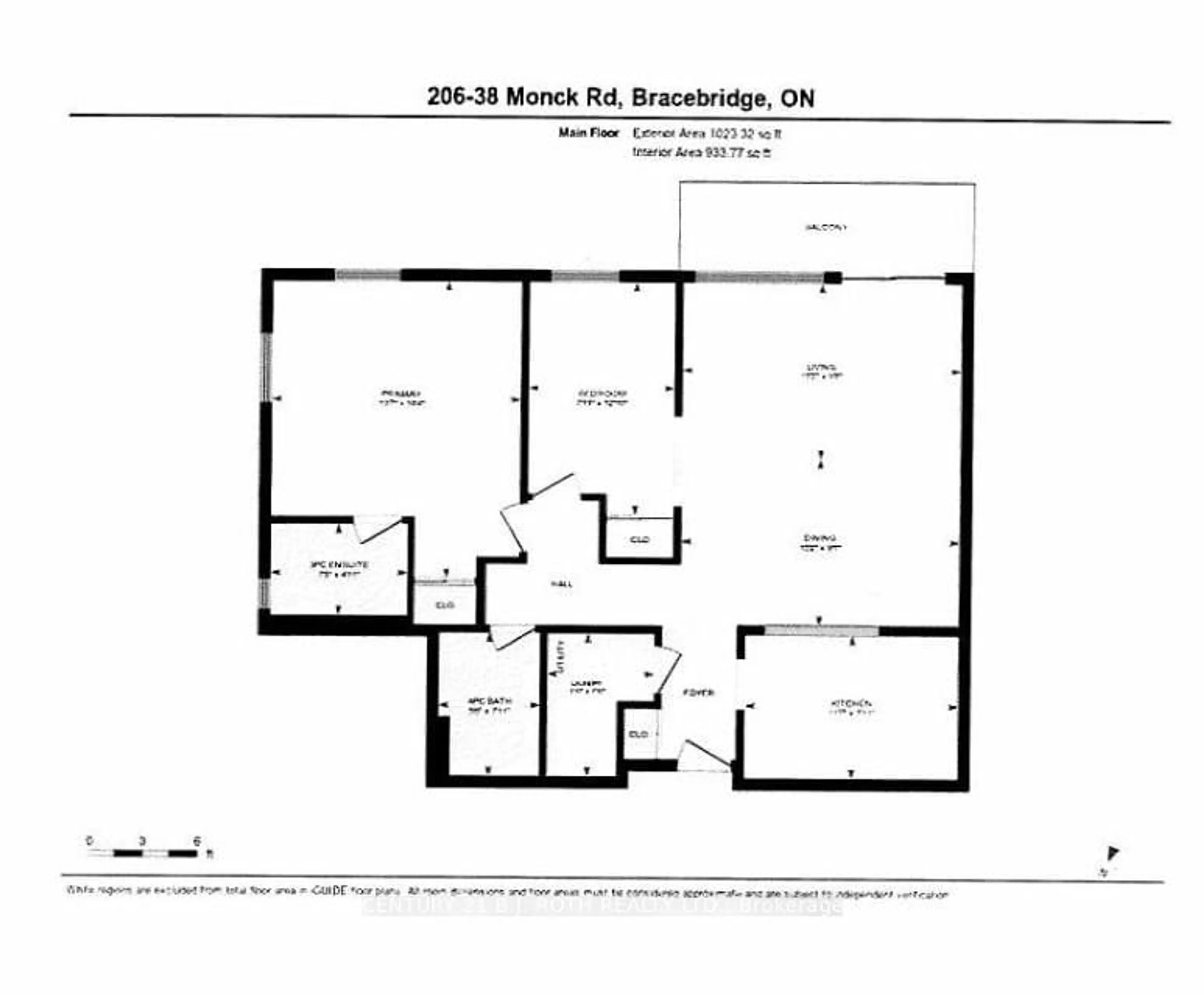 Floor plan for 38 MONCK Rd #206, Bracebridge Ontario P1L 1P4