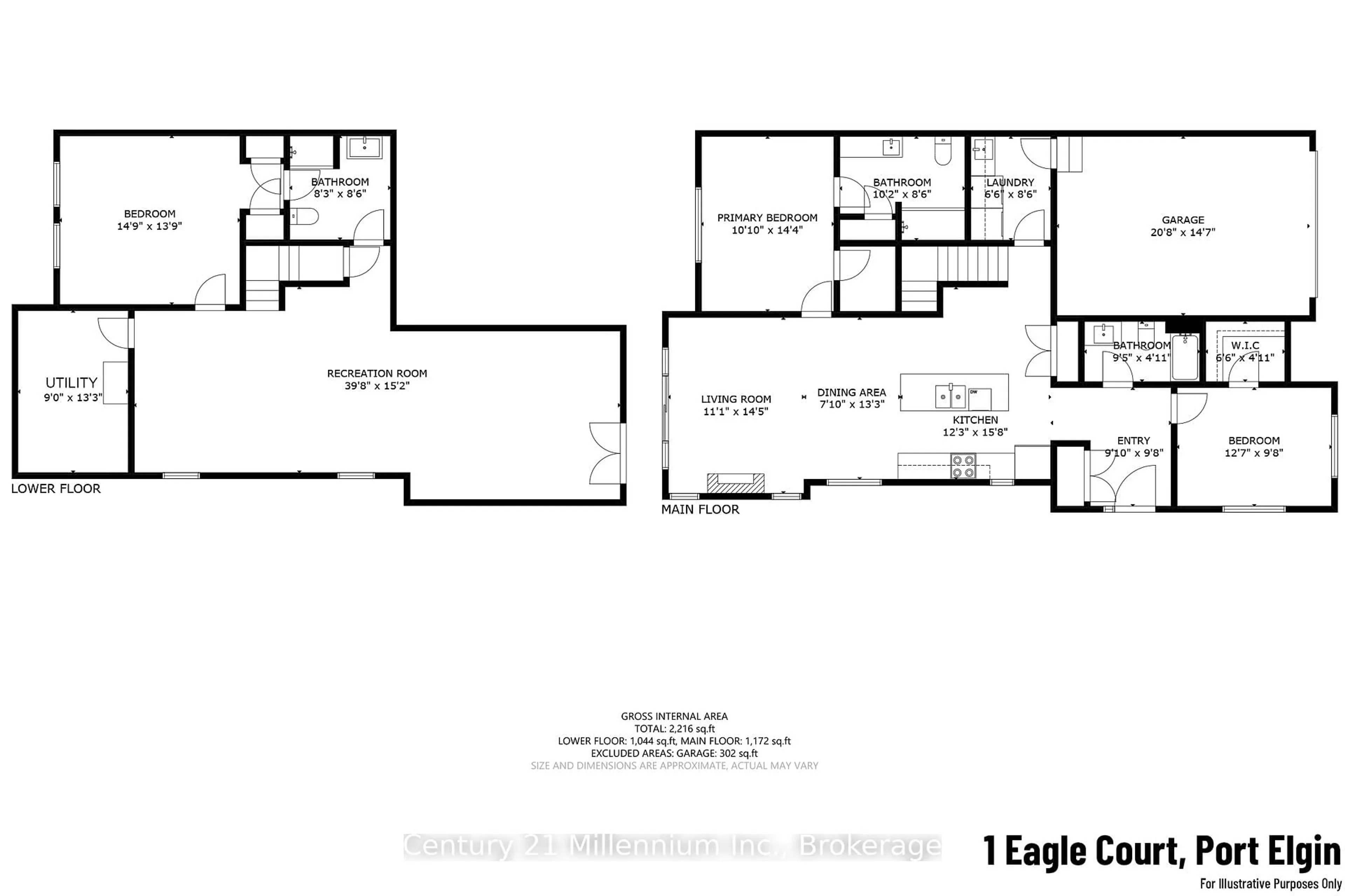 Floor plan for 1 Eagle Crt, Saugeen Shores Ontario N0H 2C3